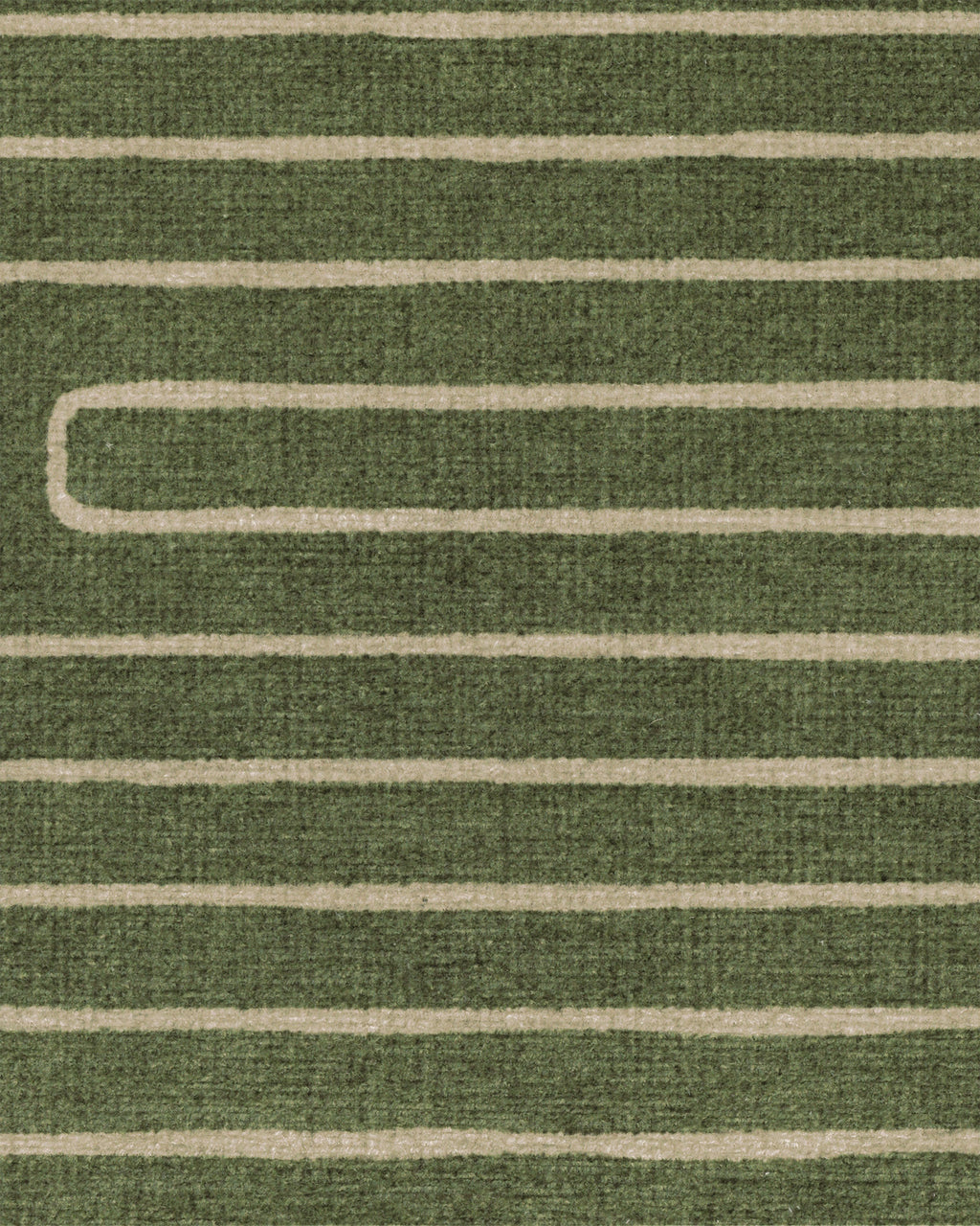 Labyrinth Fern Green Flatwoven Rug by Jonathan Adler