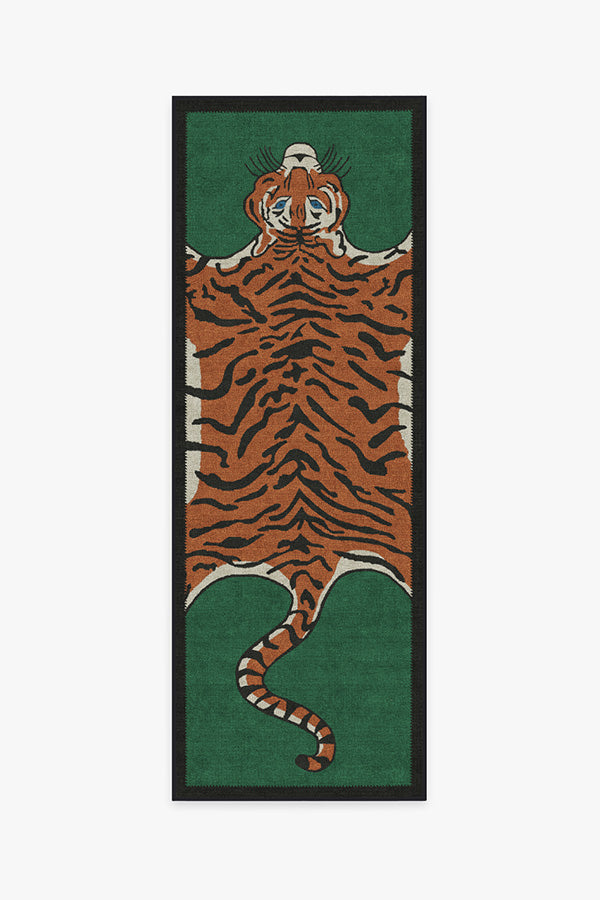 Tiger Emerald Flatwoven Rug by Jonathan Adler