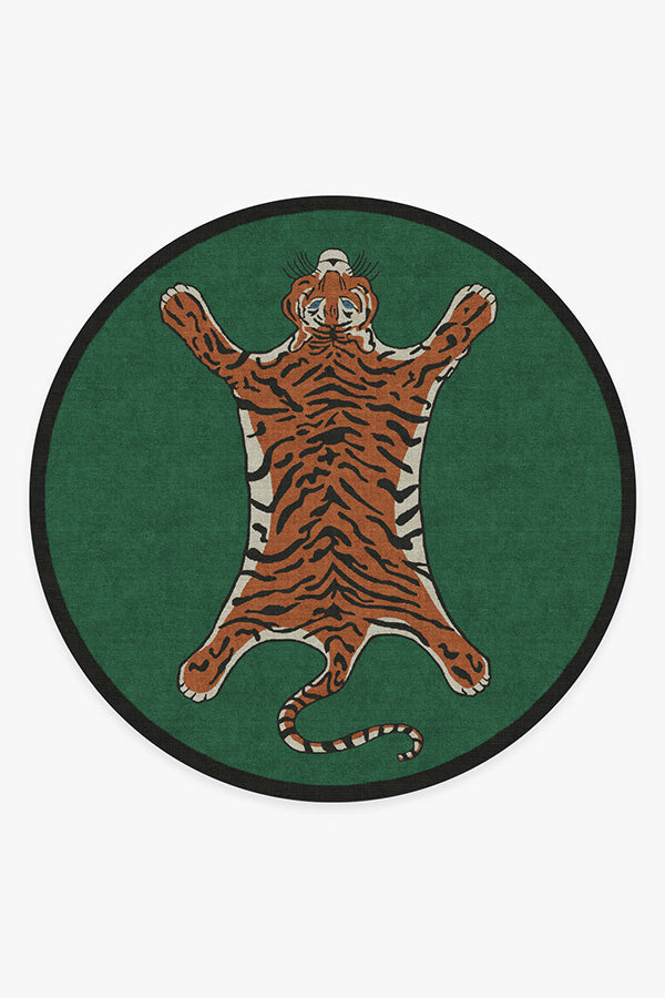 Tiger Emerald Flatwoven Rug by Jonathan Adler