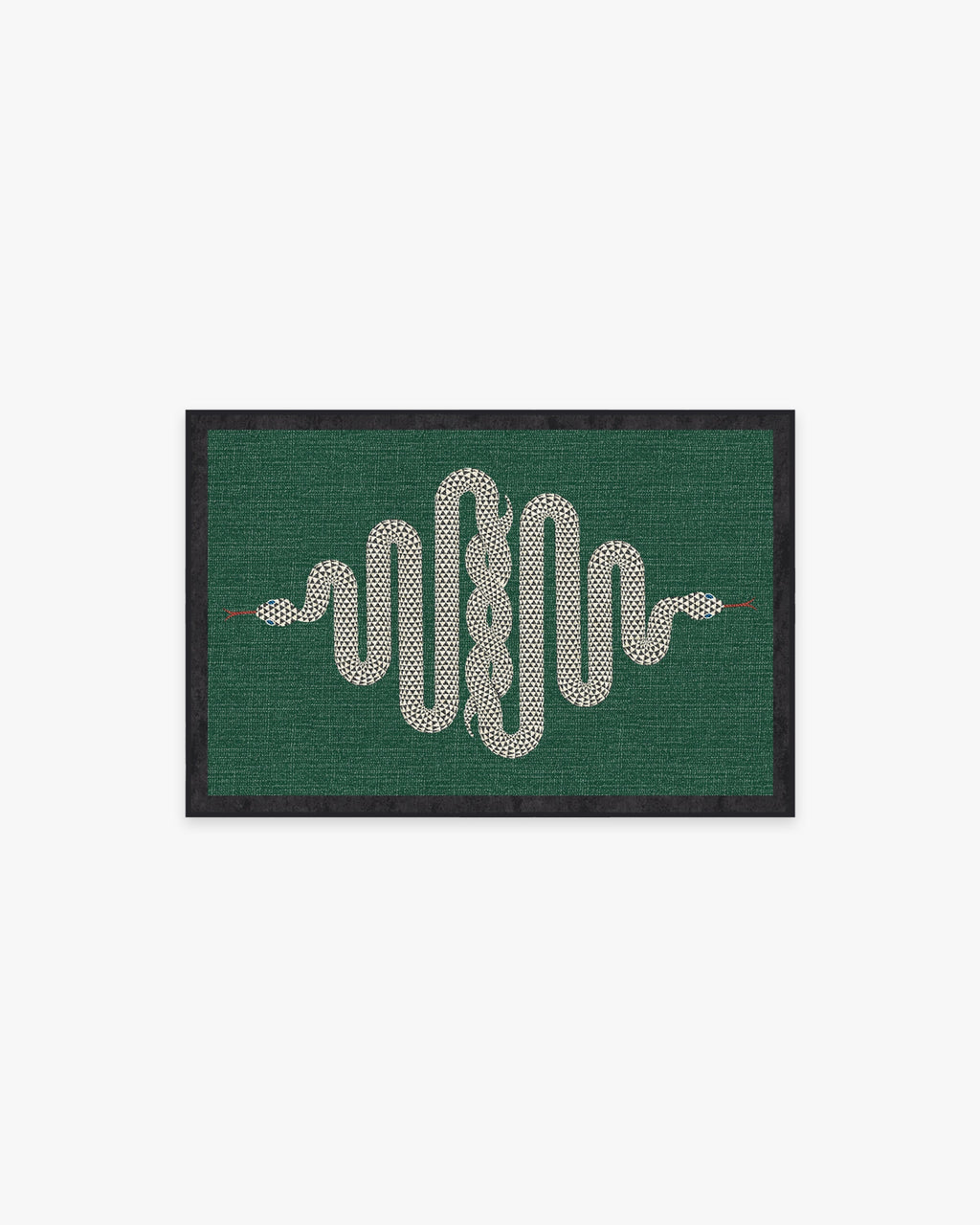 Venom Emerald Flatwoven Rug by Jonathan Adler