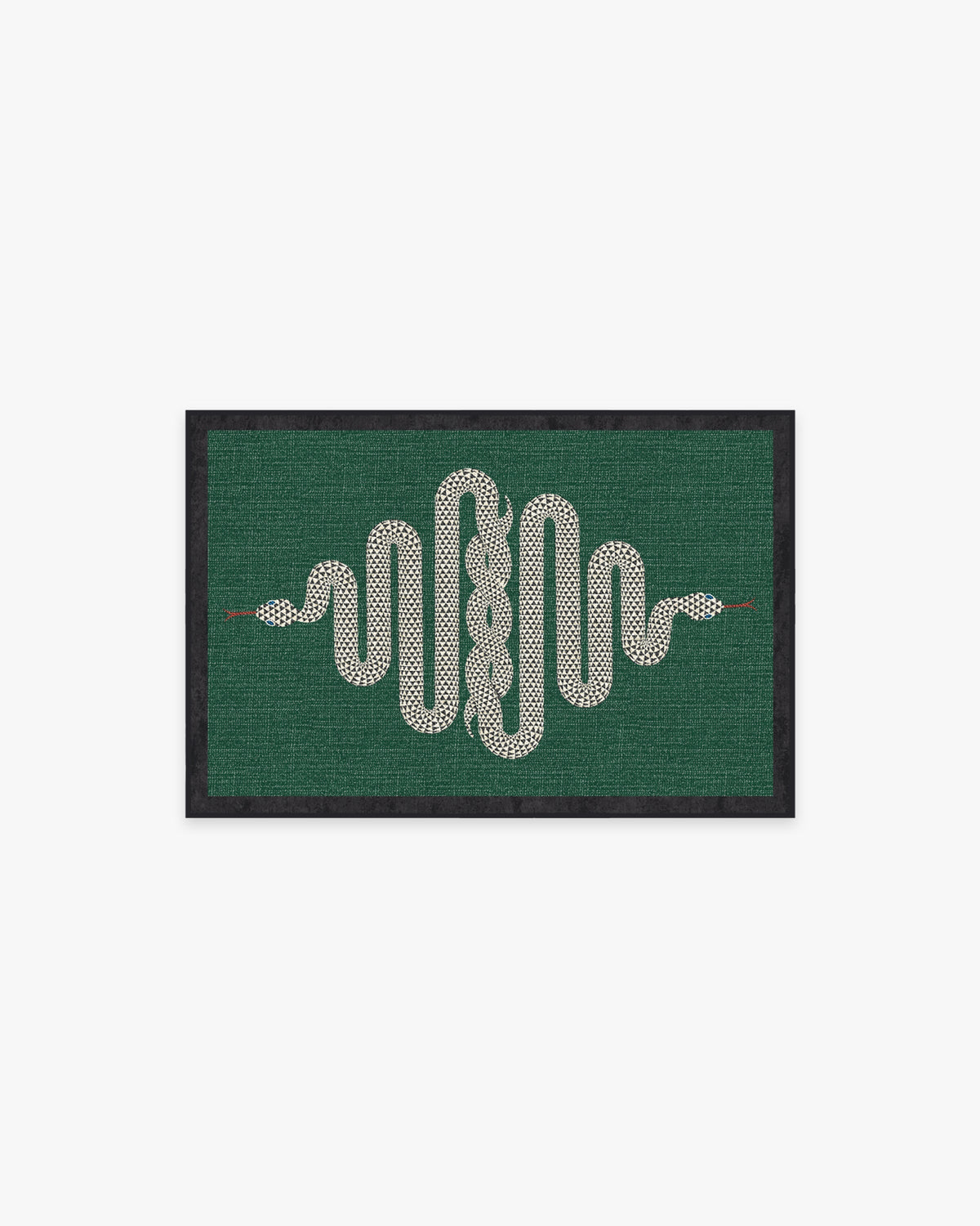 Venom Emerald Flatwoven Rug by Jonathan Adler