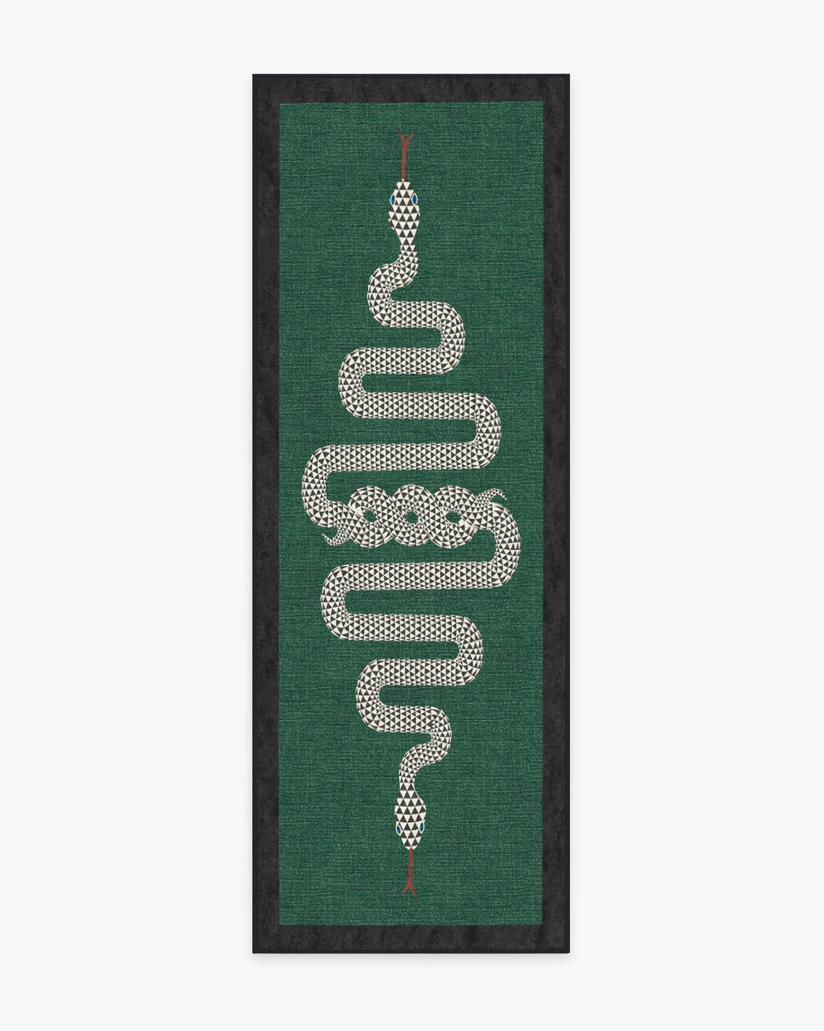 Venom Emerald Flatwoven Rug by Jonathan Adler