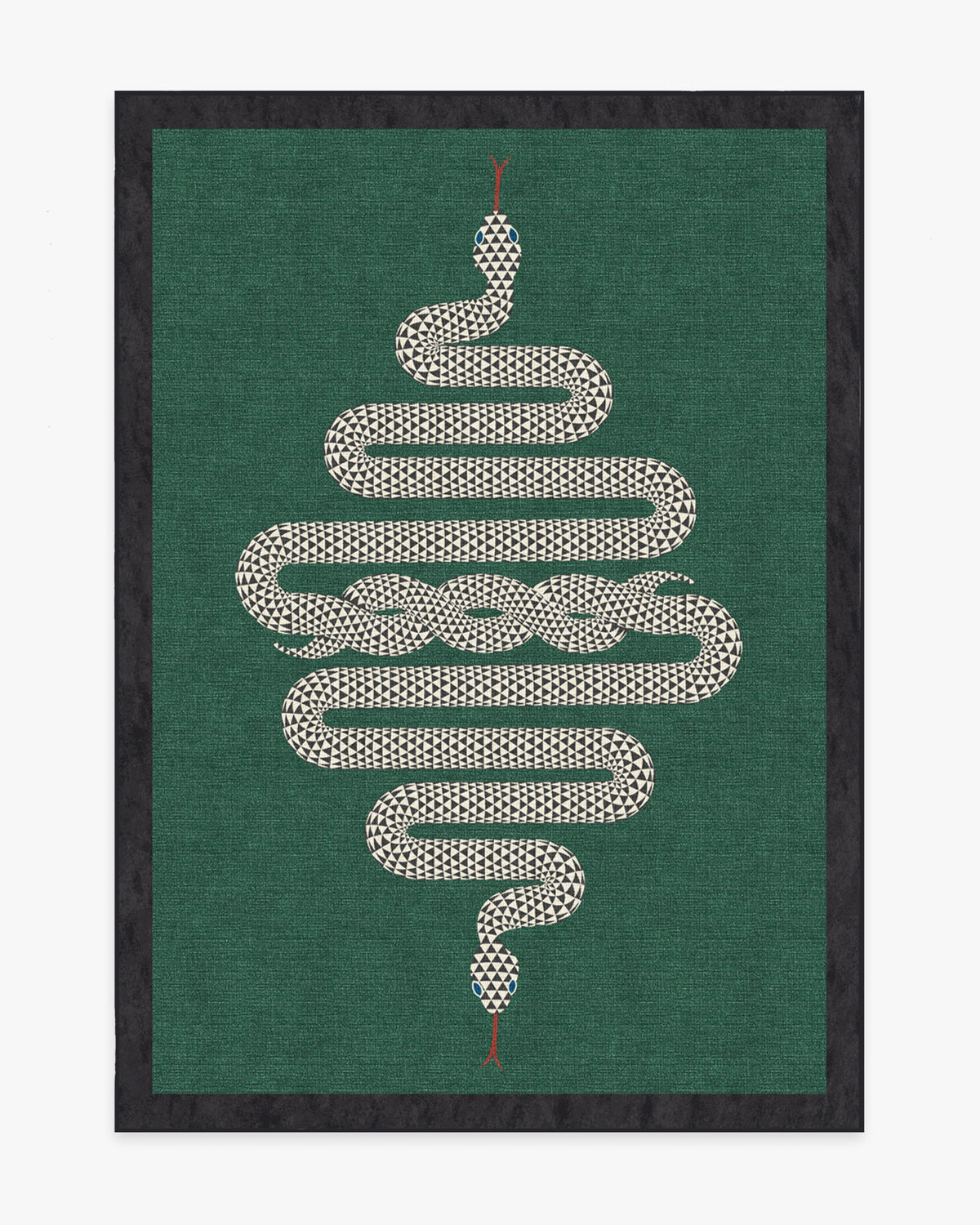 Venom Emerald Flatwoven Rug by Jonathan Adler