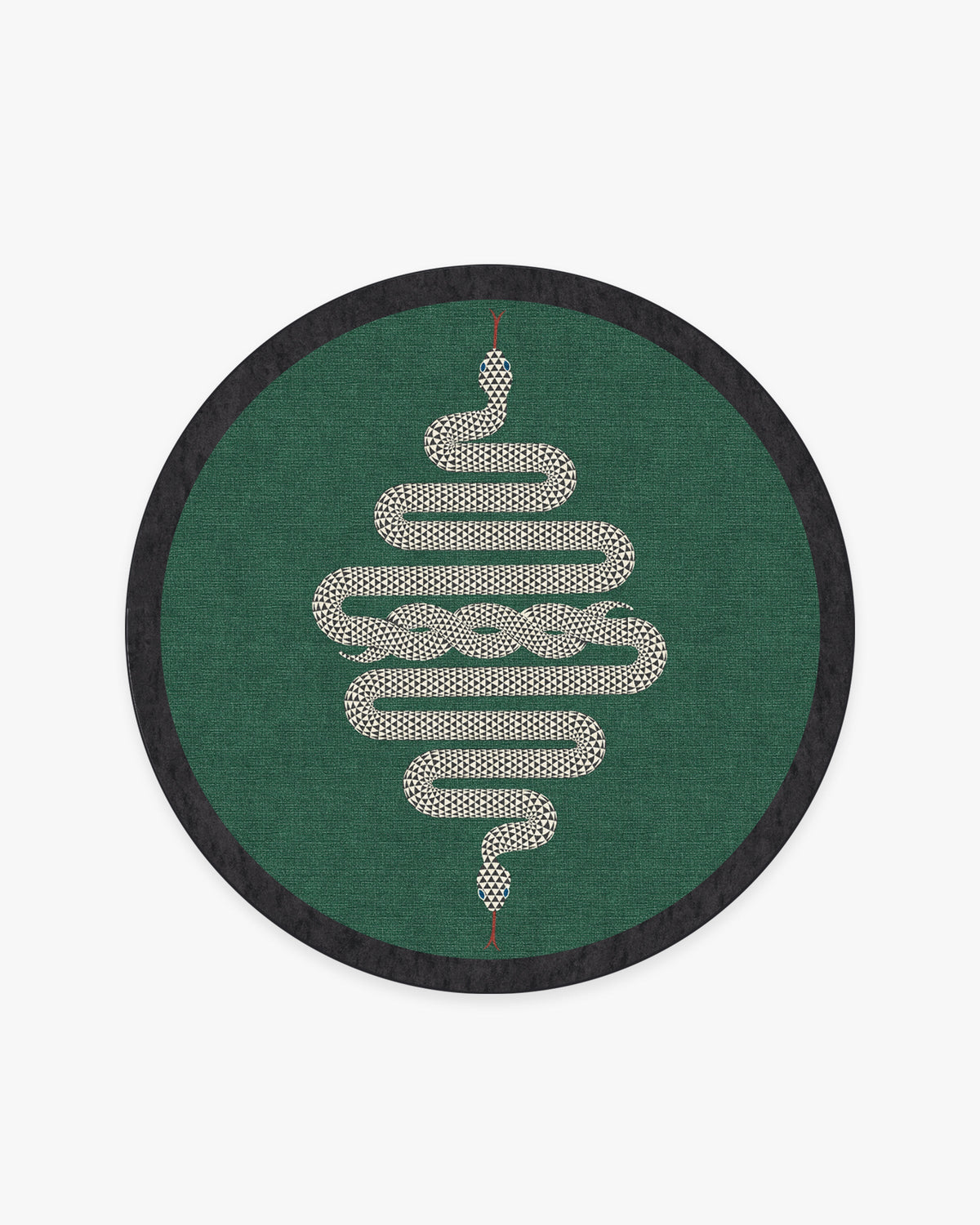 Venom Emerald Flatwoven Rug by Jonathan Adler