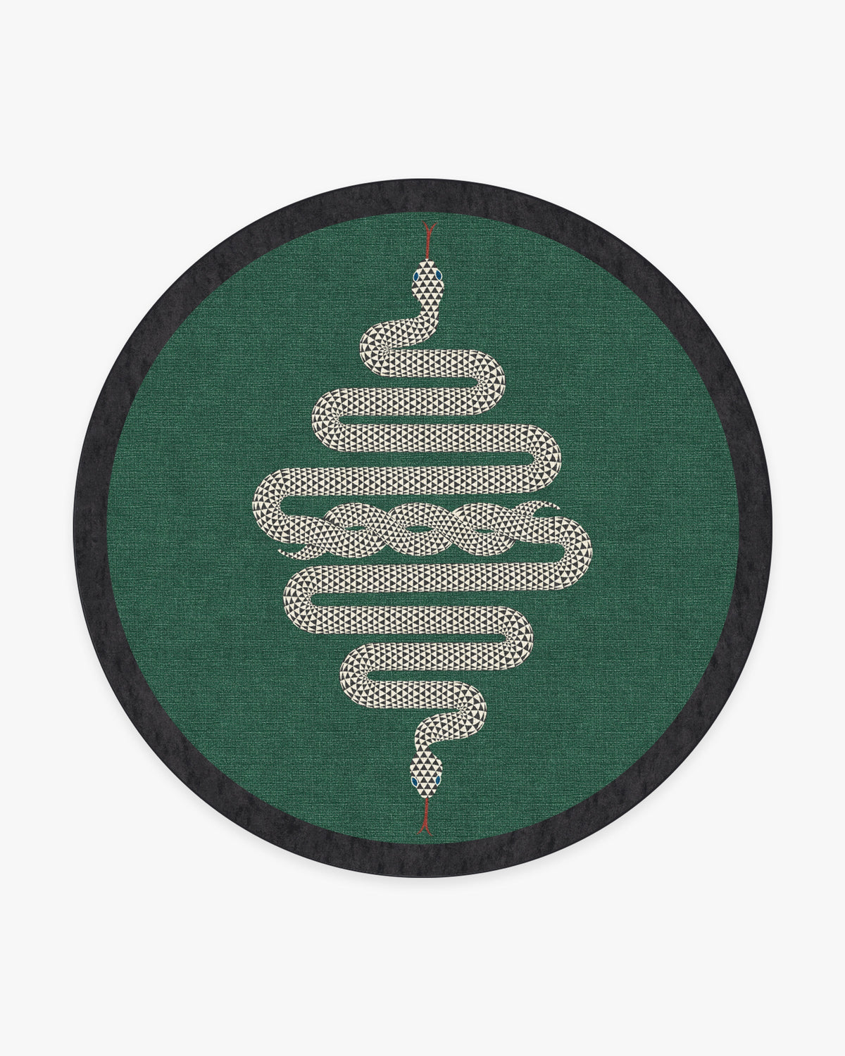 Venom Emerald Flatwoven Rug by Jonathan Adler