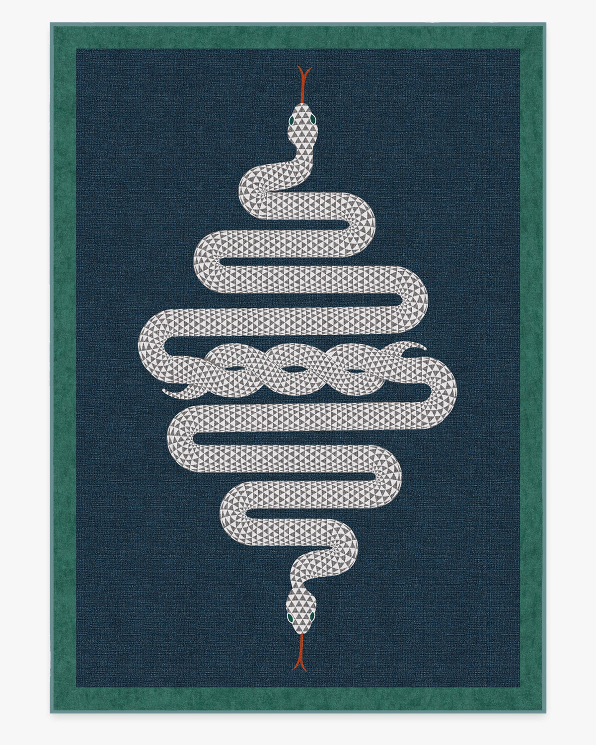 Venom Sapphire Flatwoven Rug by Jonathan Adler