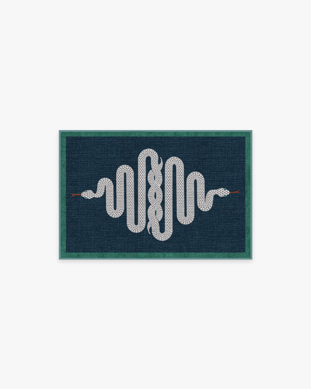 Venom Sapphire Flatwoven Rug by Jonathan Adler