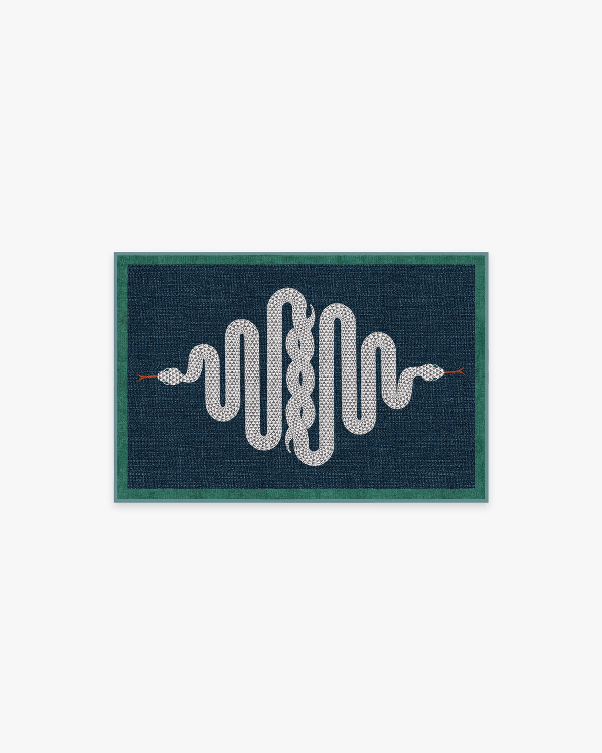 Venom Sapphire Flatwoven Rug by Jonathan Adler