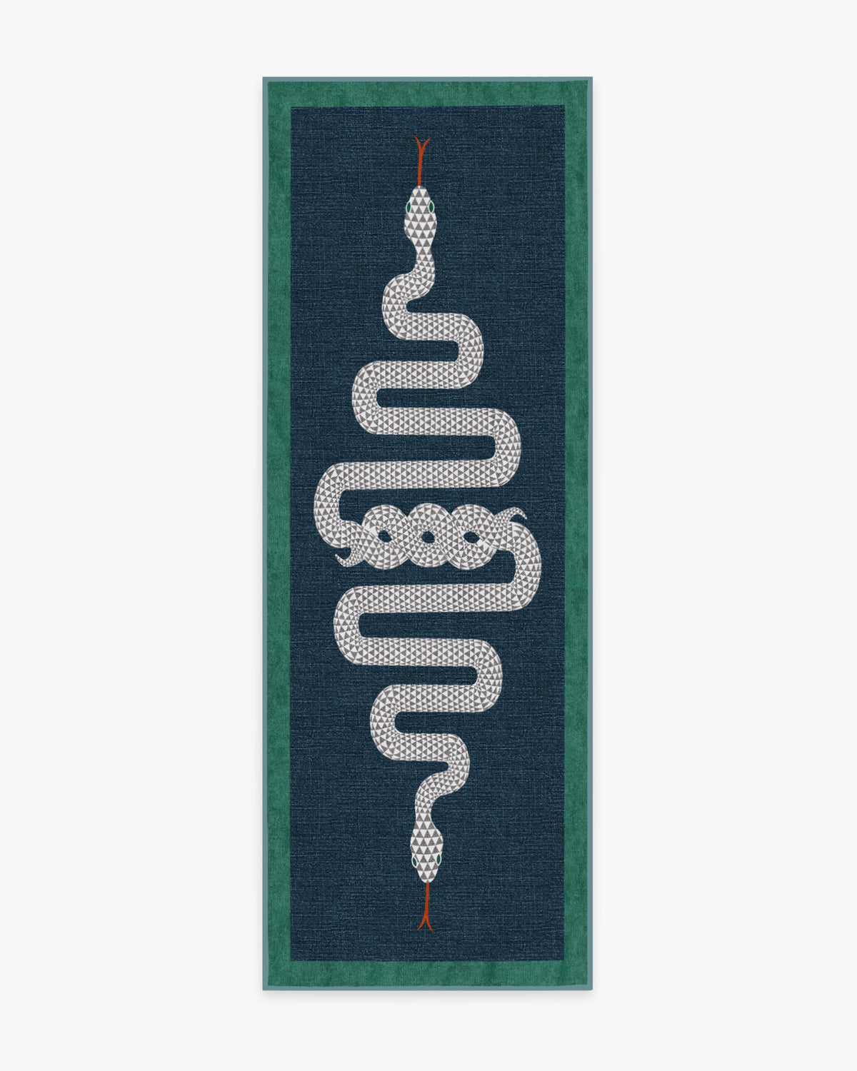 Venom Sapphire Flatwoven Rug by Jonathan Adler