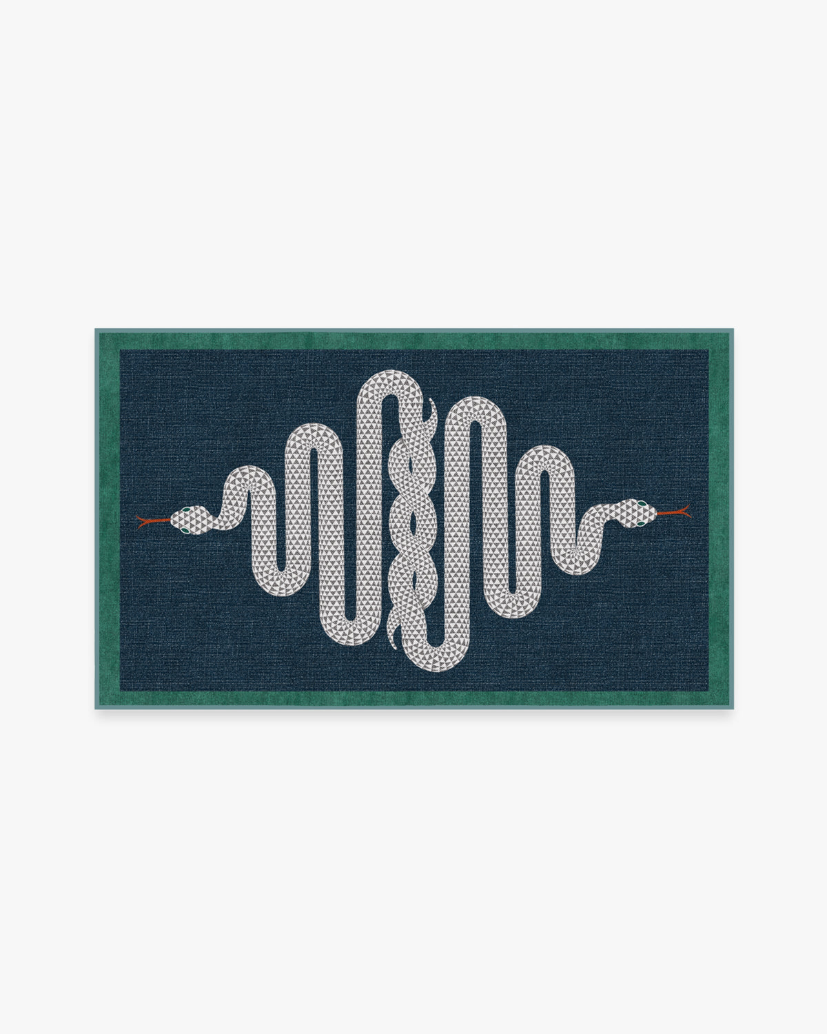 Venom Sapphire Flatwoven Rug by Jonathan Adler