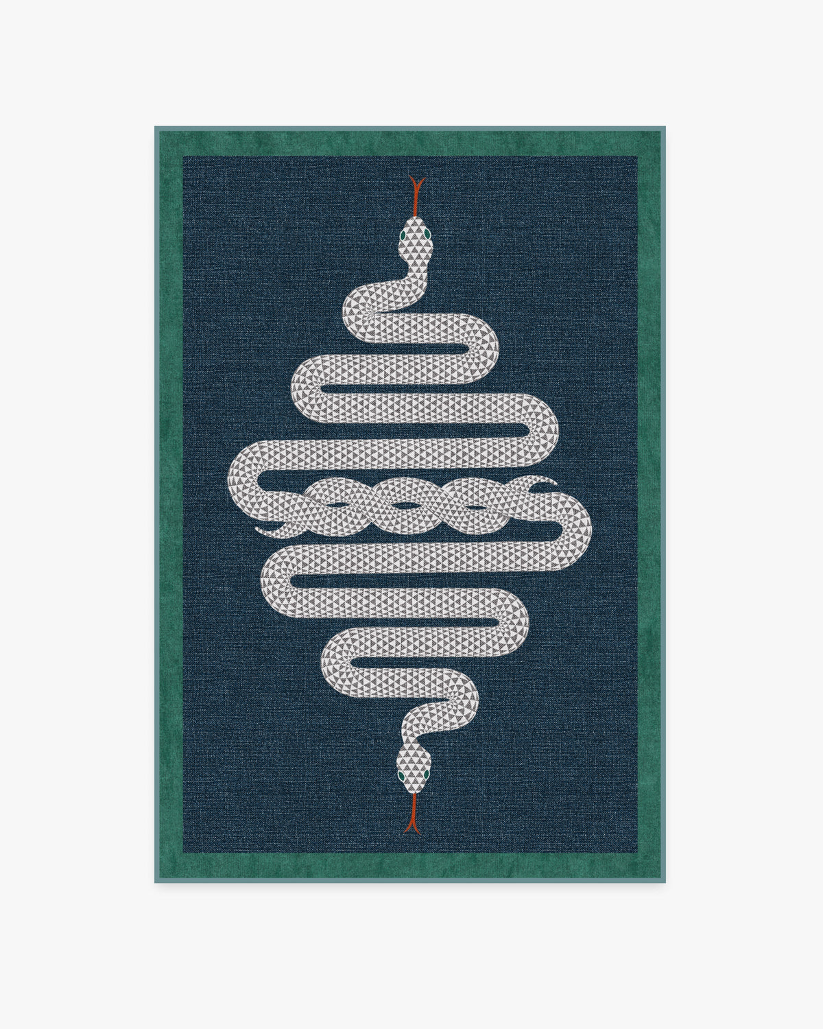 Venom Sapphire Flatwoven Rug by Jonathan Adler