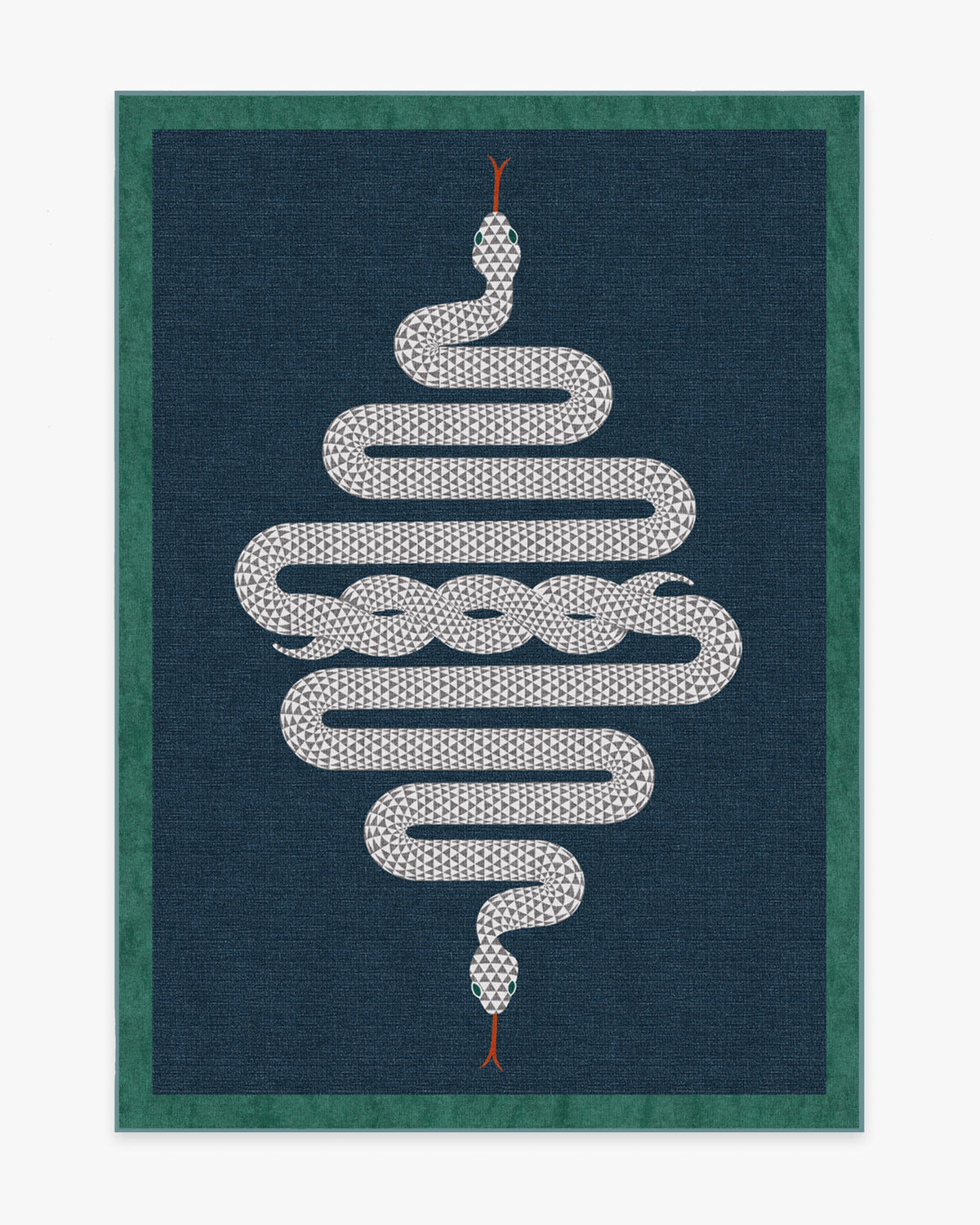 Venom Sapphire Flatwoven Rug by Jonathan Adler