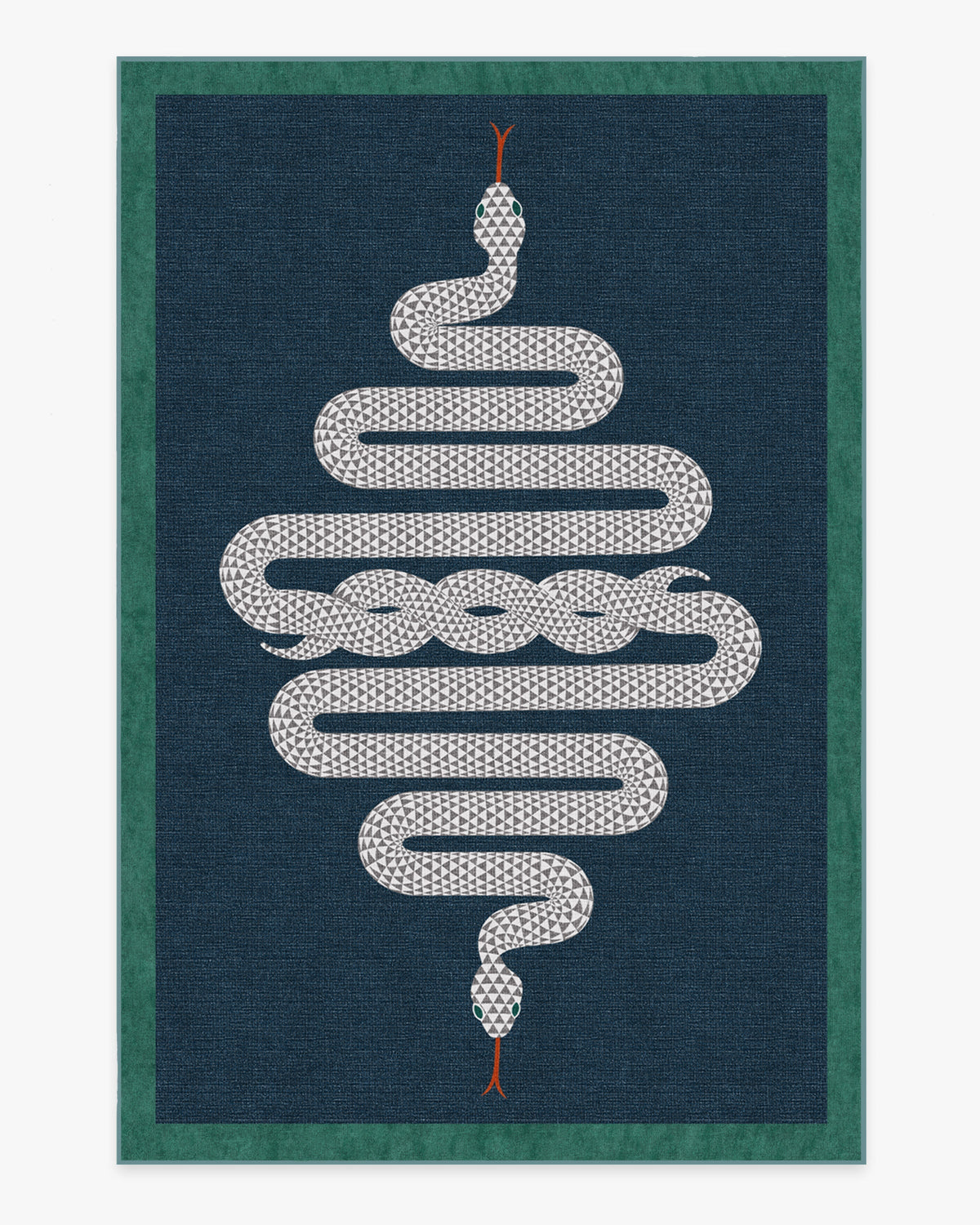 Venom Sapphire Flatwoven Rug by Jonathan Adler
