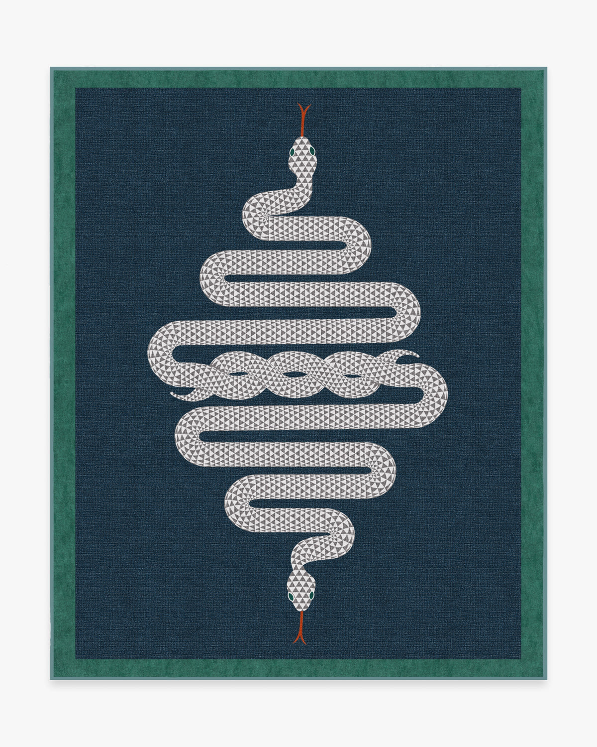 Venom Sapphire Flatwoven Rug by Jonathan Adler