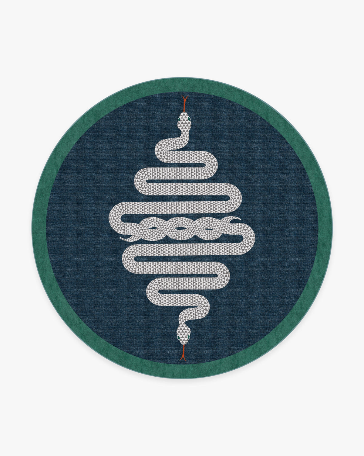Venom Sapphire Flatwoven Rug by Jonathan Adler