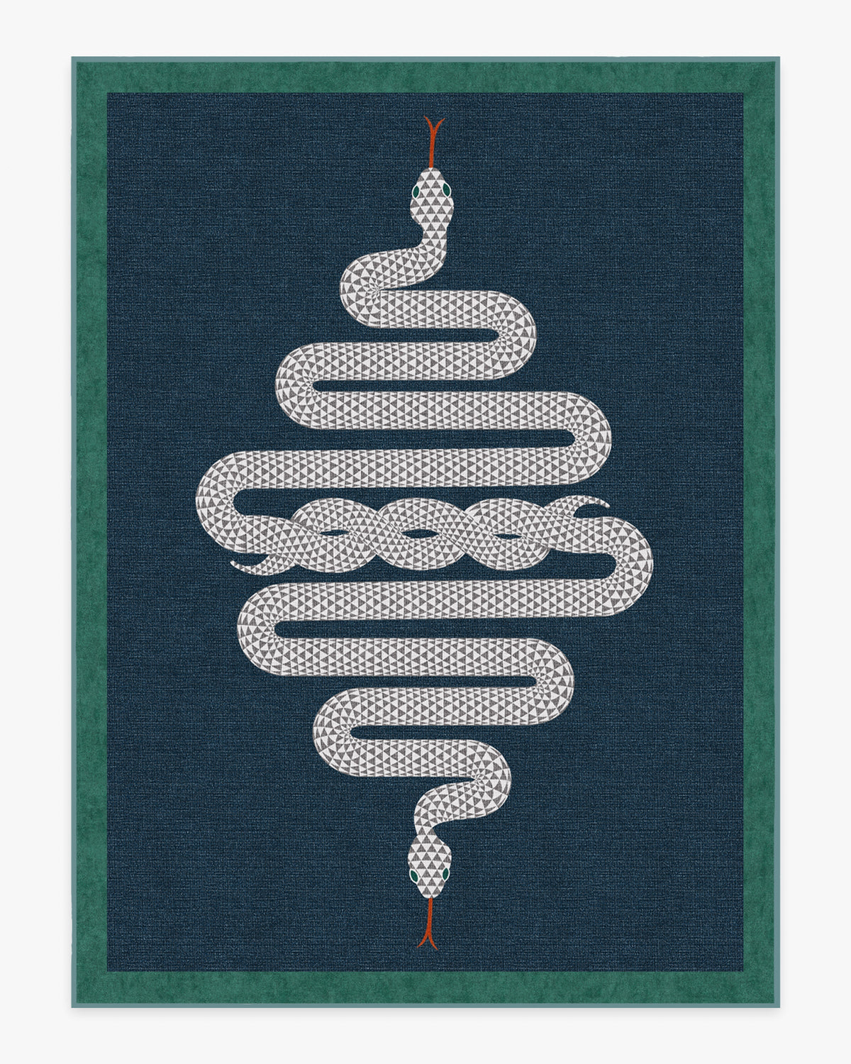 Venom Sapphire Flatwoven Rug by Jonathan Adler