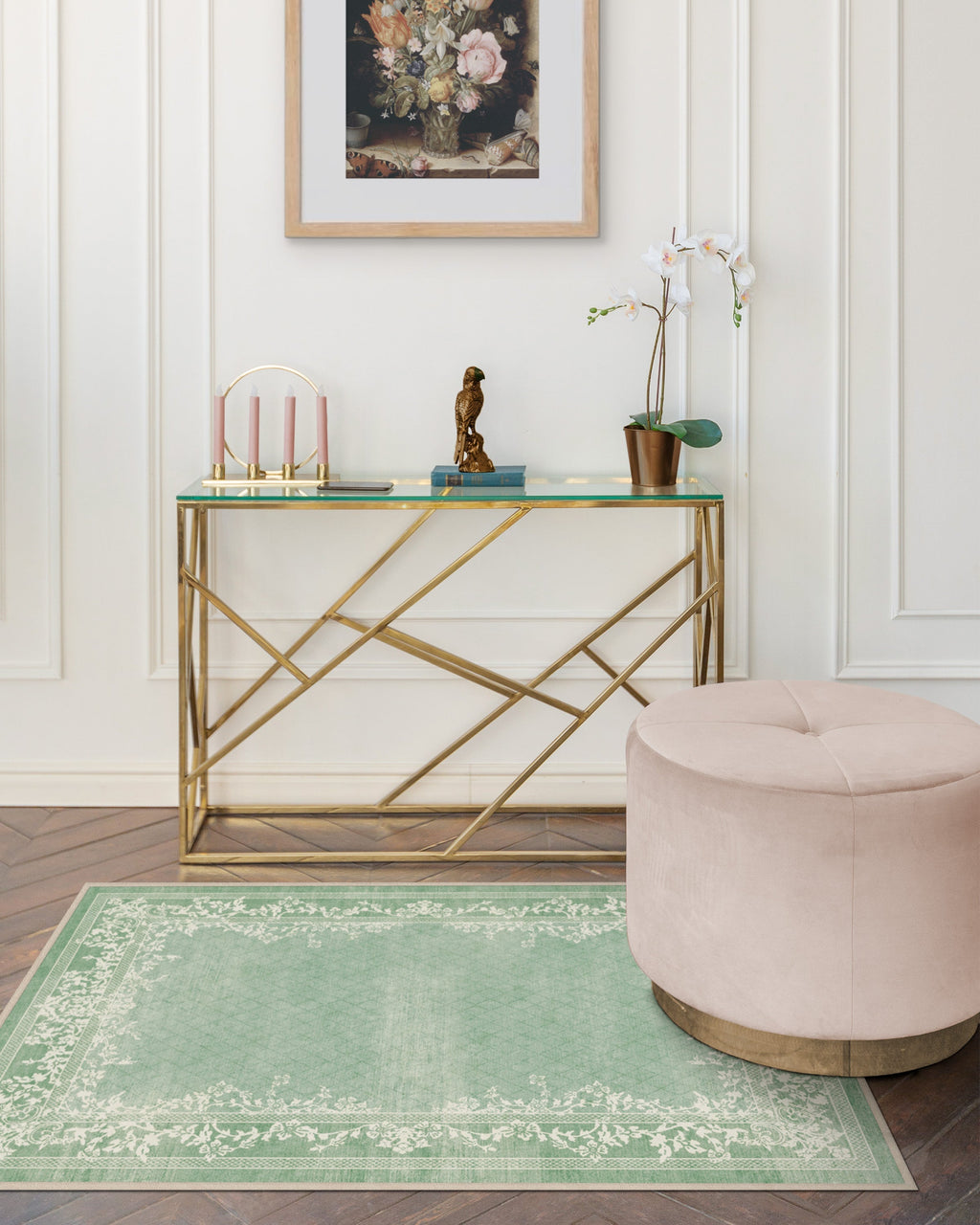 Juliet Sage Green Flatwoven Rug