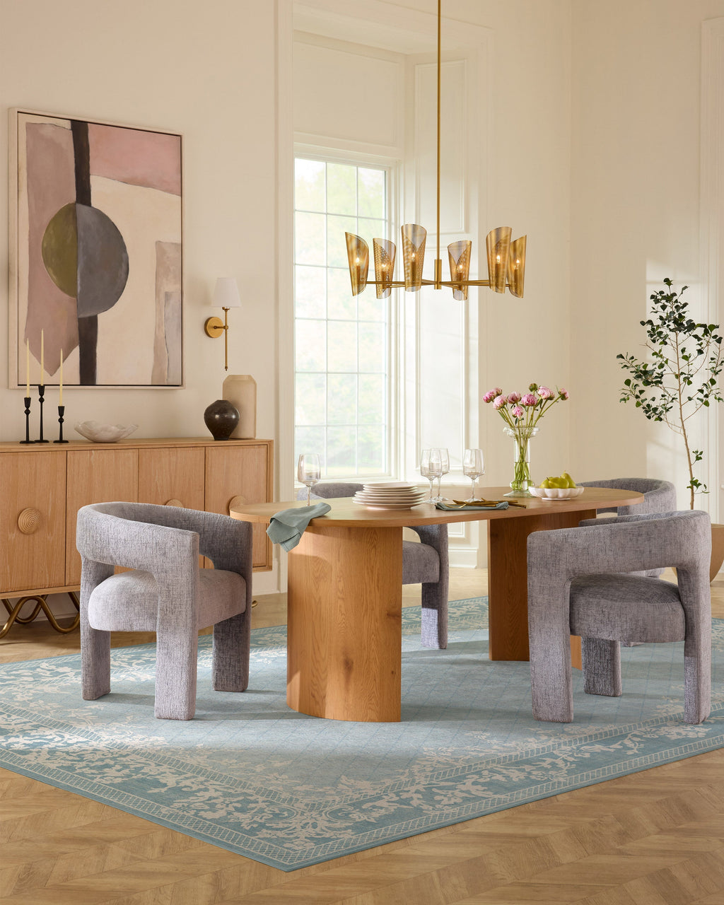 Juliet Slate Blue Flatwoven Rug