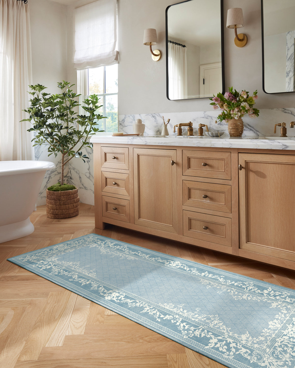 Juliet Slate Blue Flatwoven Rug