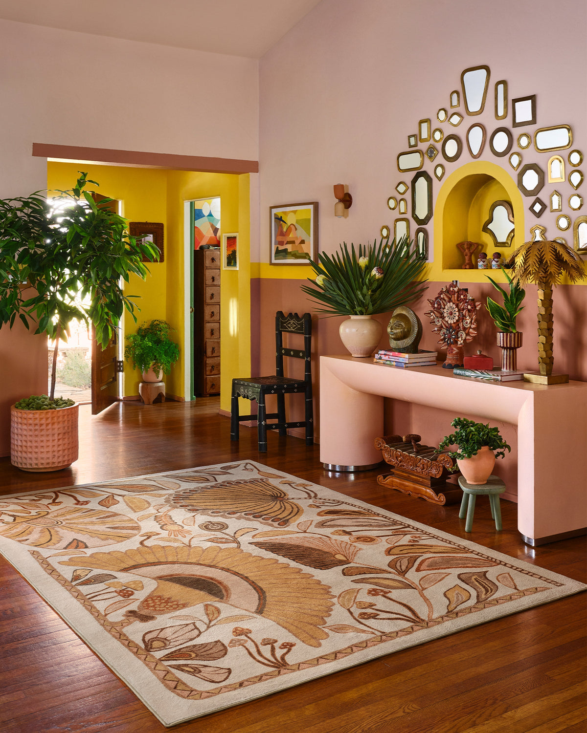 Alice Mellow Yellow Flatwoven Rug by Jungalow