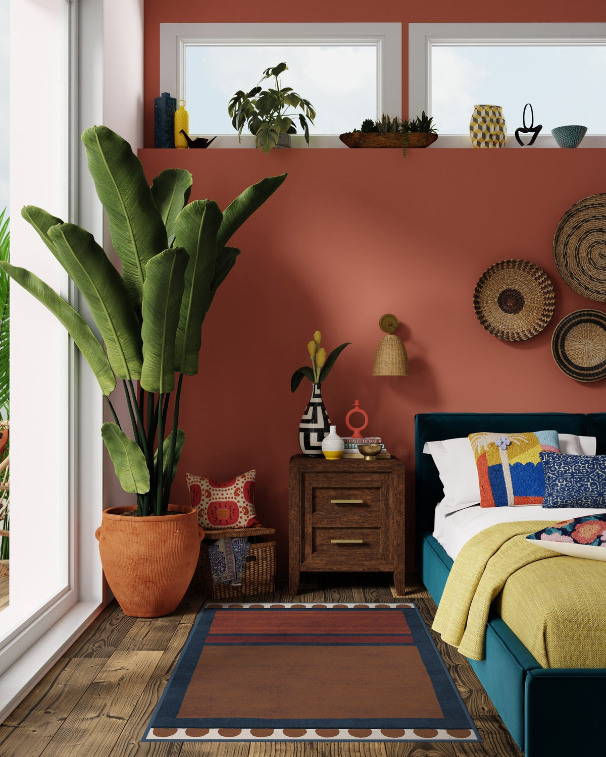 Nina Indigo & Rust Rug by Jungalow