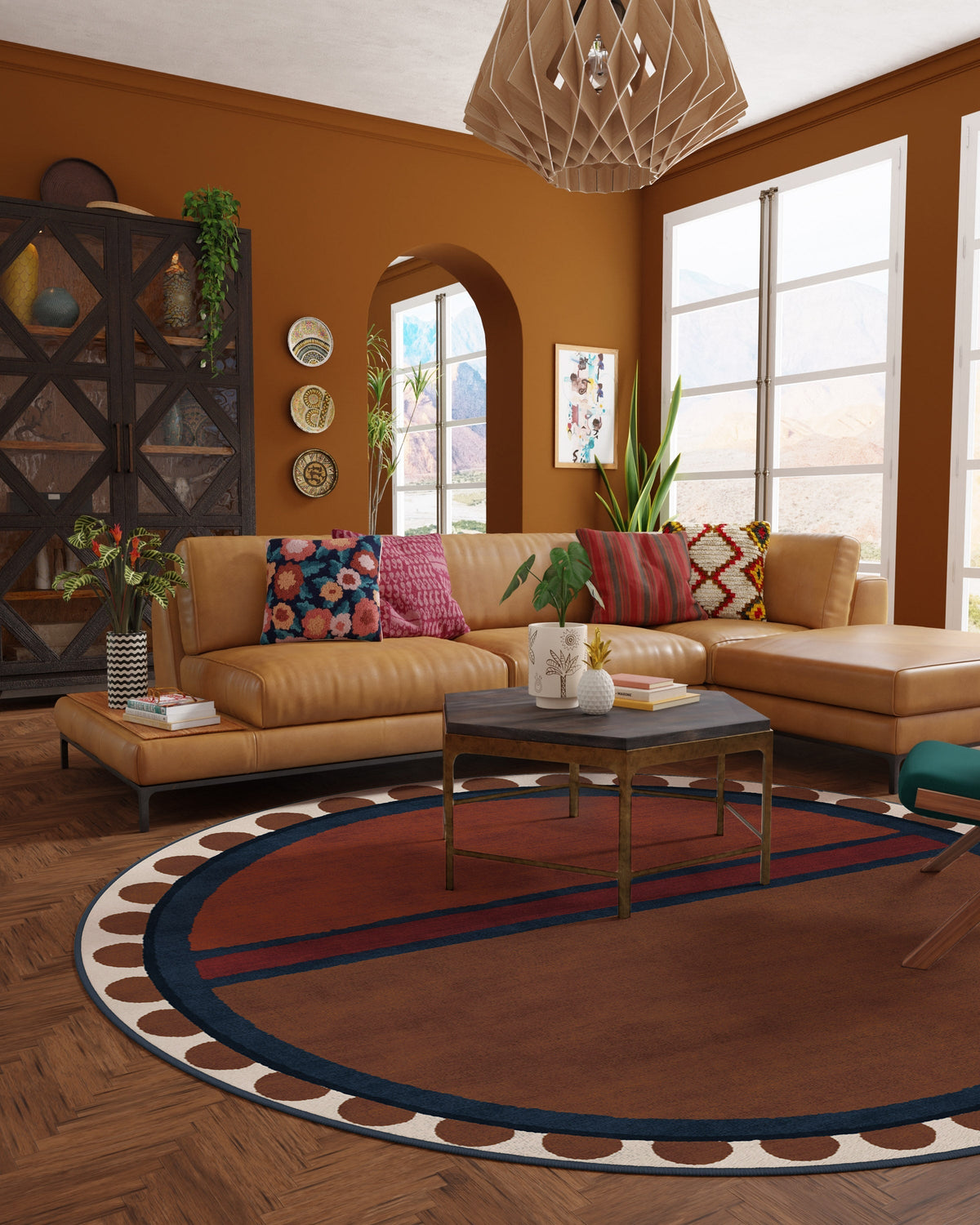 Nina Indigo & Rust Rug by Jungalow