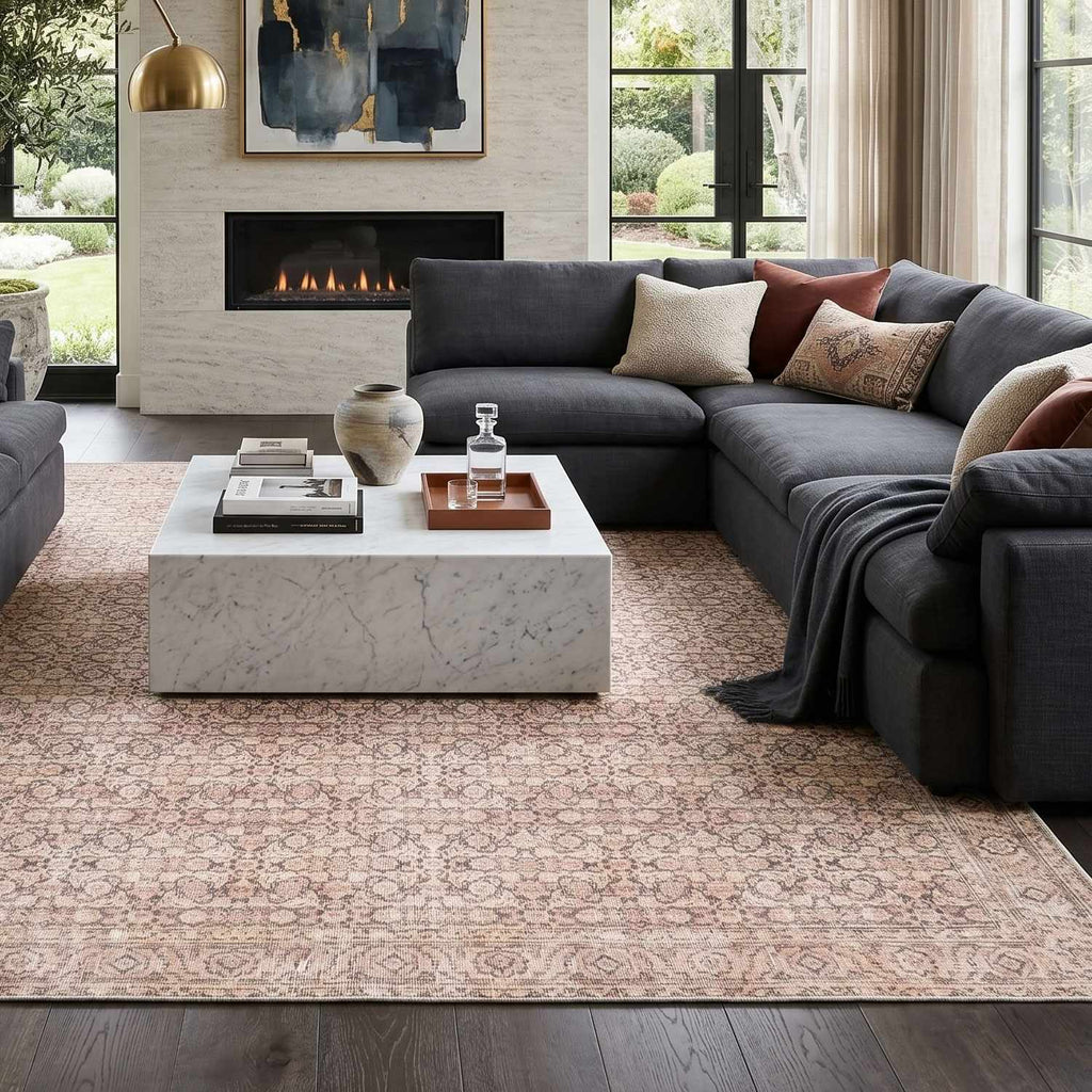 Sylvia Machine Woven  Jenni Yolo Home x LIVABLISS JYSL-2300 Washable Area Rug