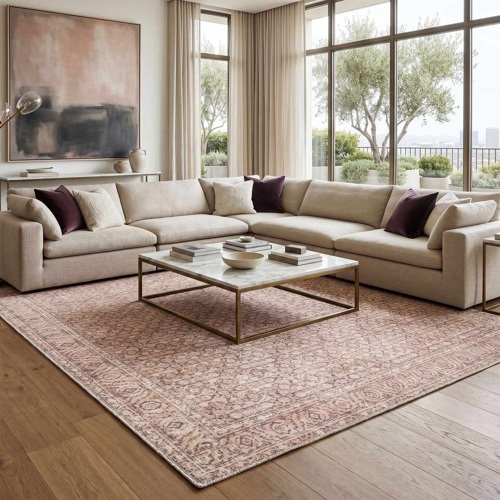 Sylvia Machine Woven  Jenni Yolo Home x LIVABLISS JYSL-2300 Washable Area Rug