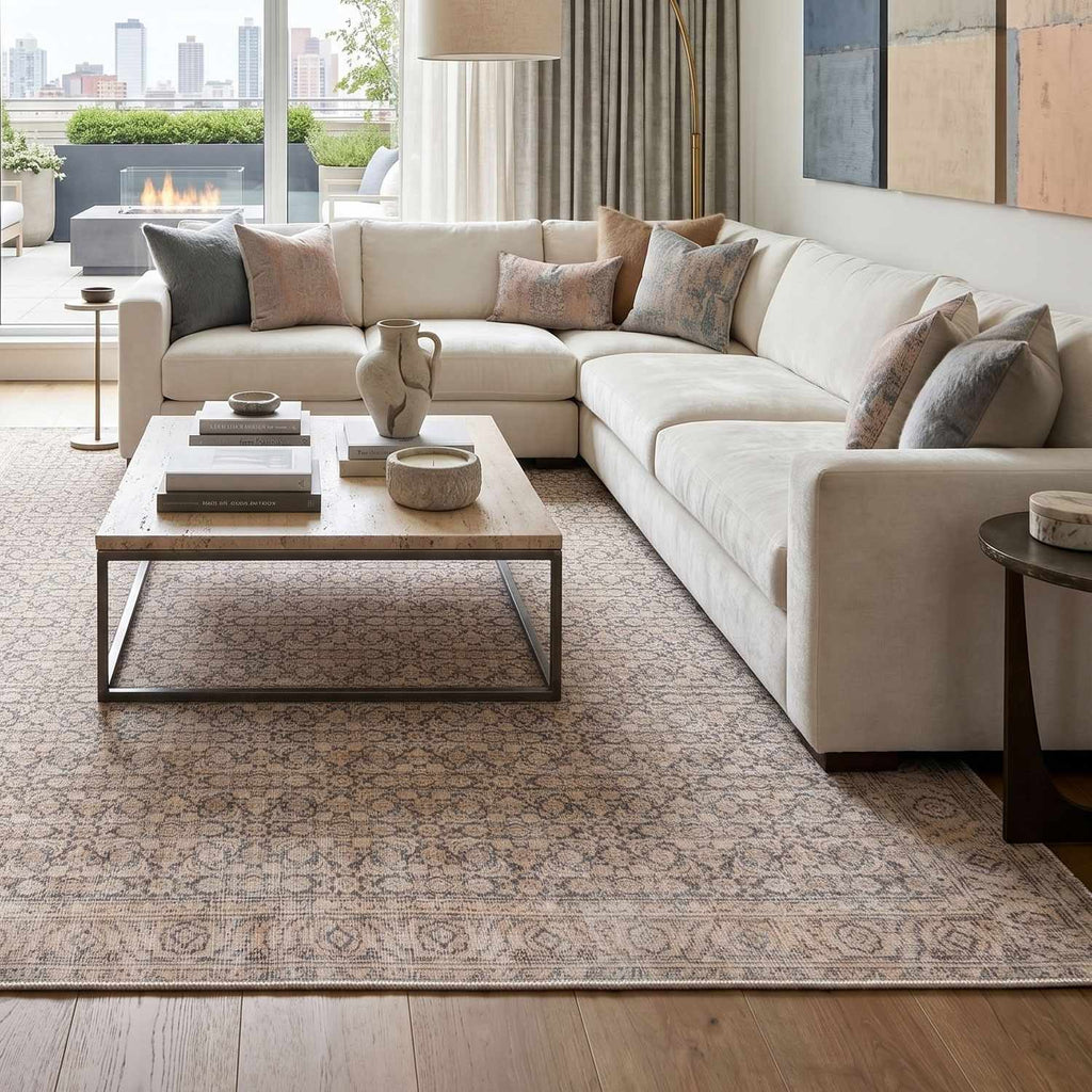Sylvia Machine Woven  Jenni Yolo Home x LIVABLISS JYSL-2301 Washable Area Rug