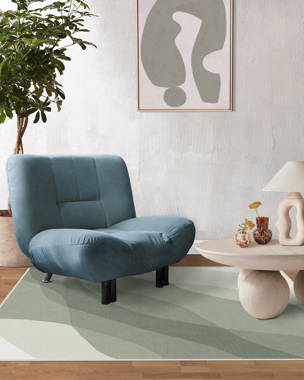 Kallan Sage Green Flatwoven Rug