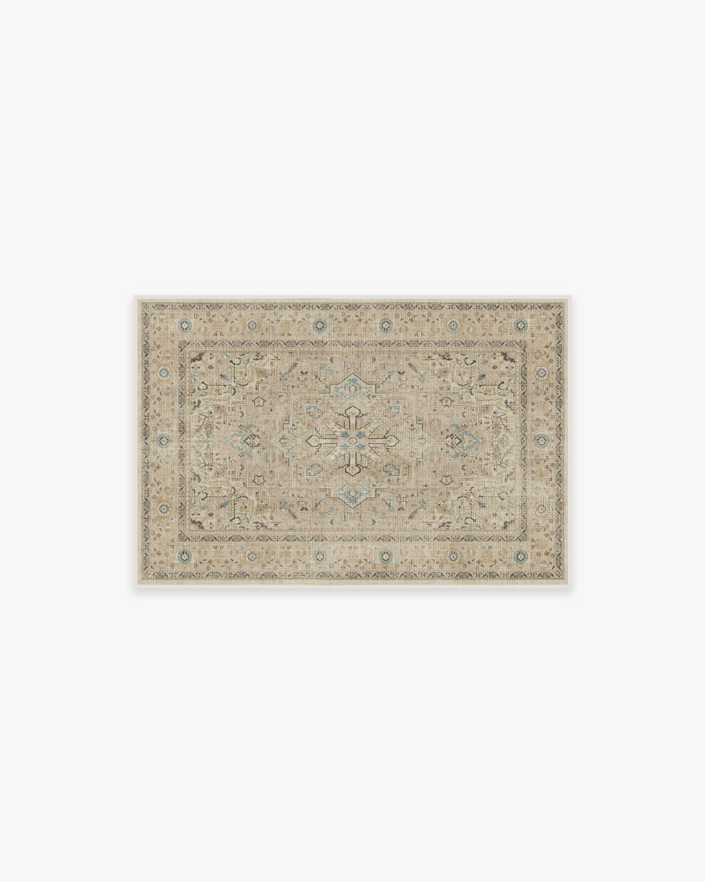 Kamran Ivory Opal Rug