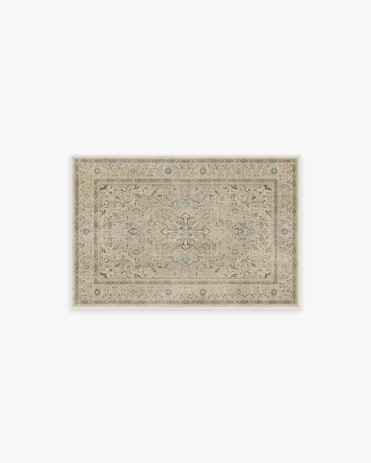 Kamran Ivory Opal Rug