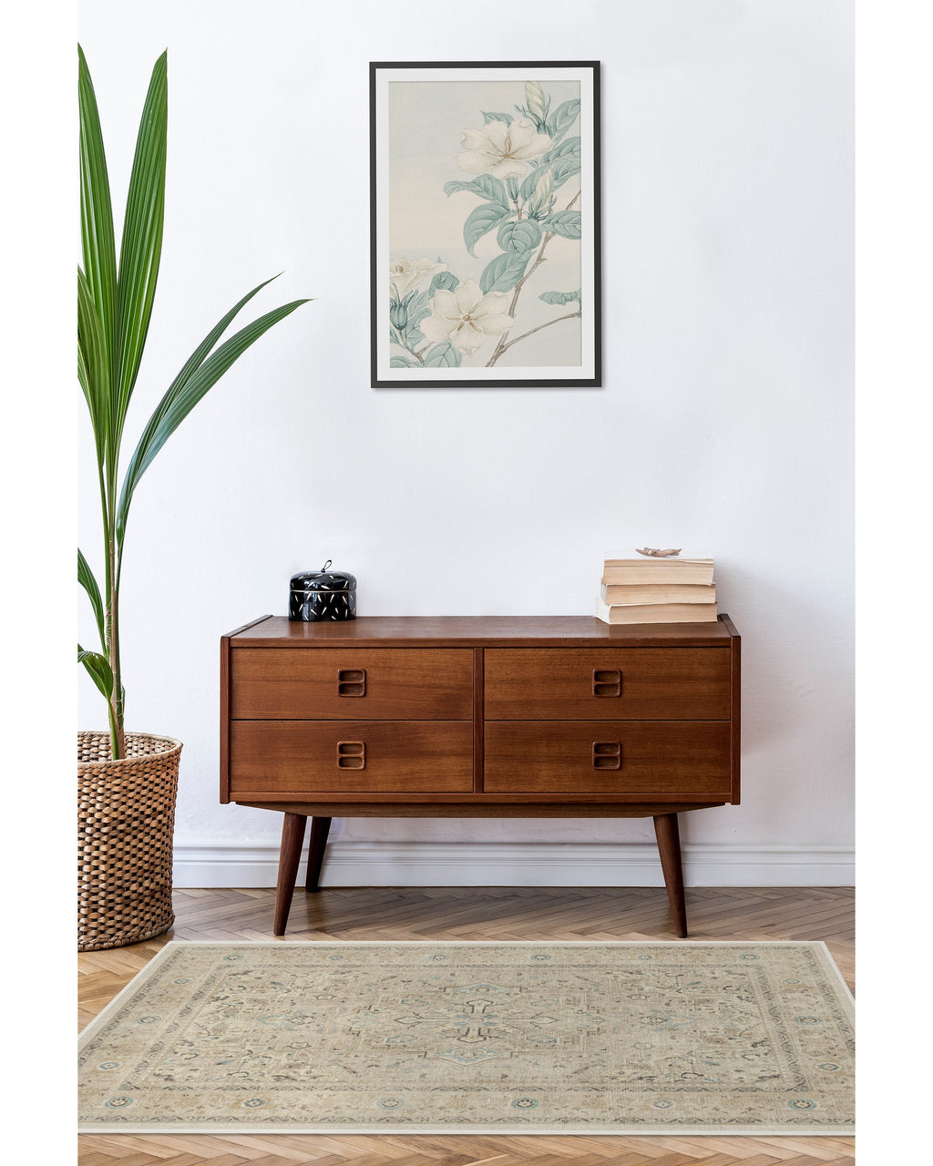 Kamran Ivory Opal Rug