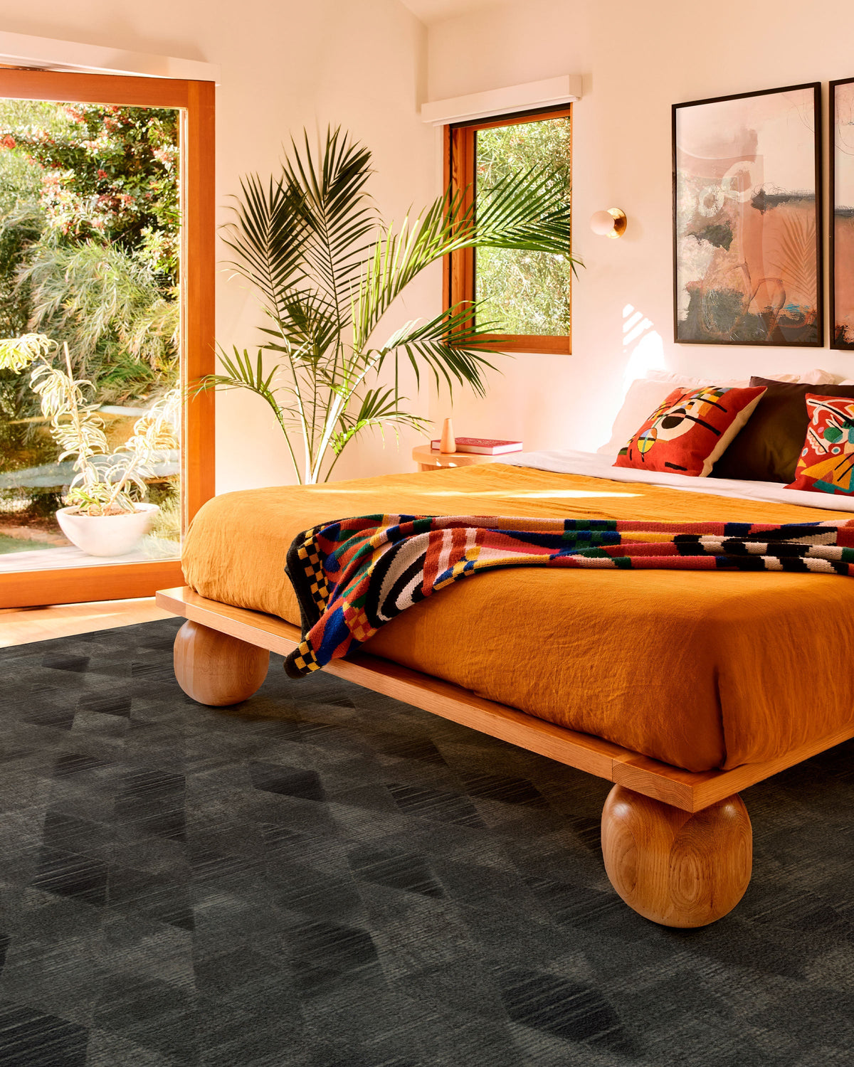 Kavi Mosaic Charcoal Rug
