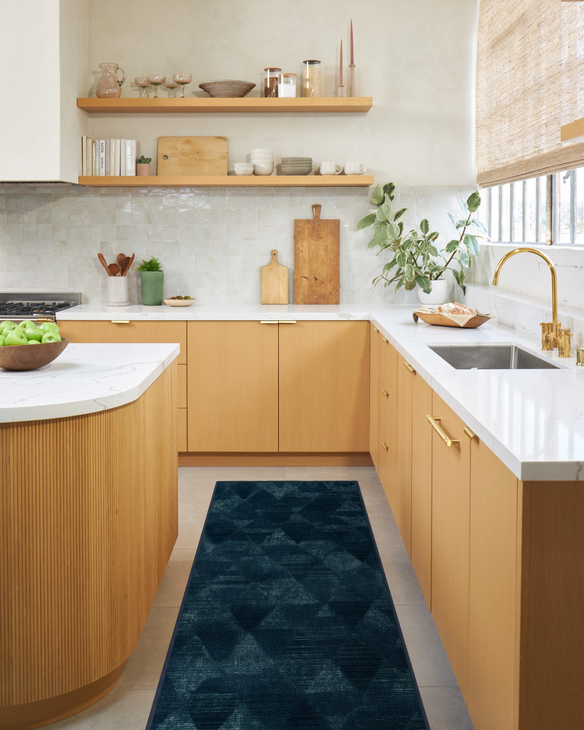 Kavi Mosaic Navy Rug
