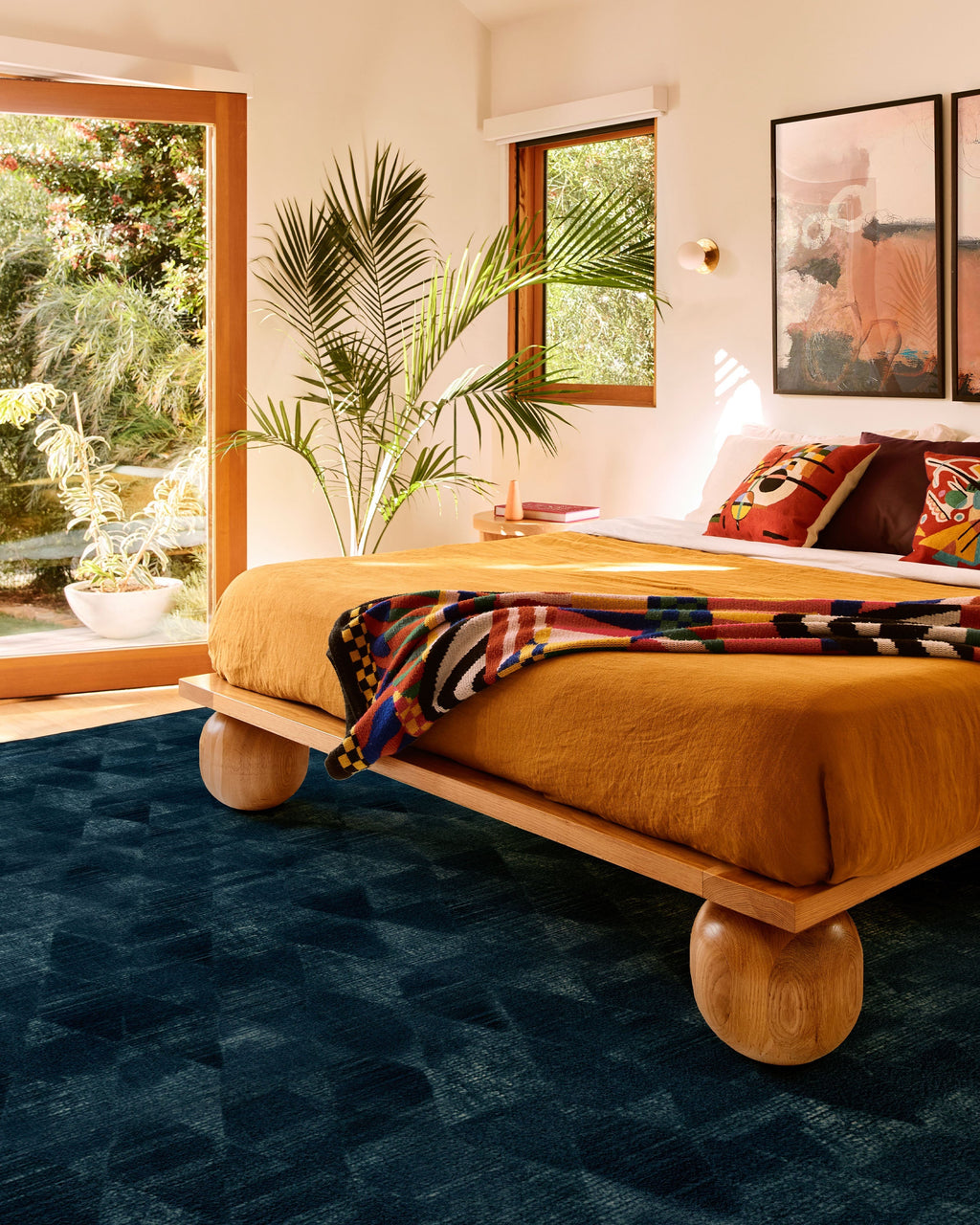 Kavi Mosaic Navy Rug