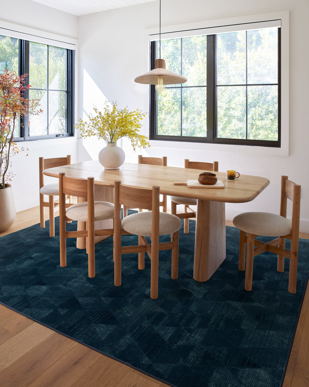 Kavi Mosaic Navy Rug