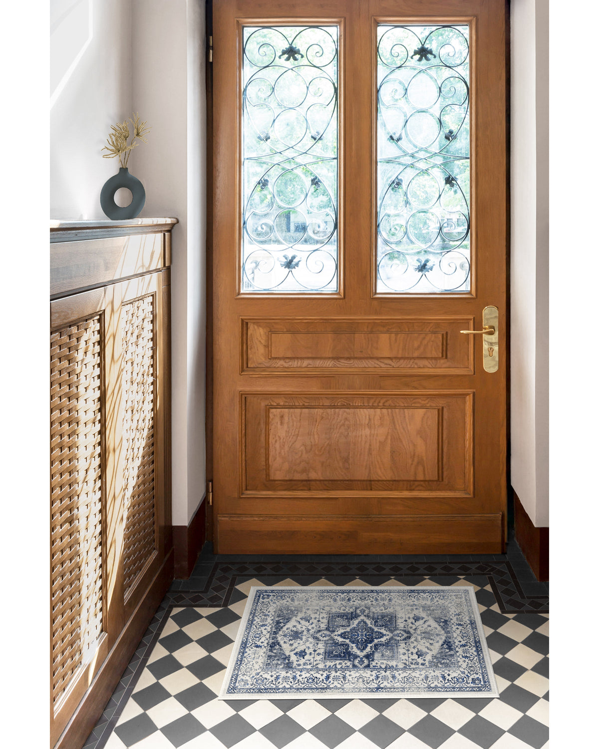Kira Delft Blue Flatwoven Rug