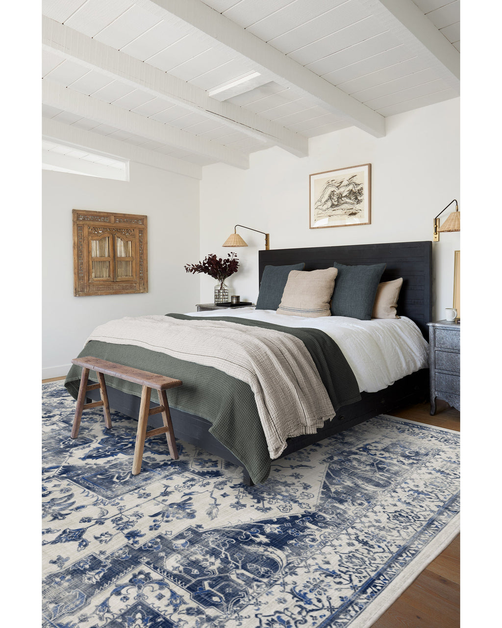 Kira Delft Blue Flatwoven Rug