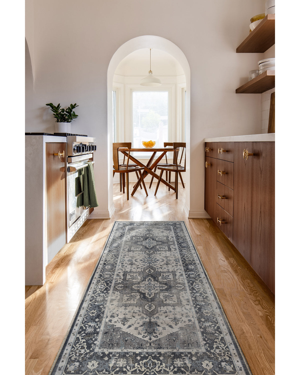 Kira Stone Blue Flatwoven Rug