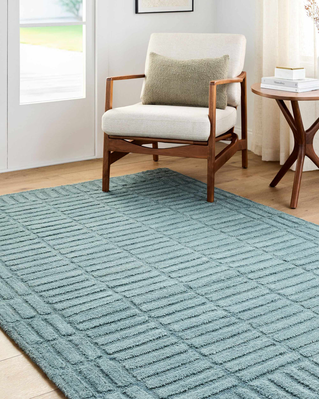 Birger Slate Blue Area Rug