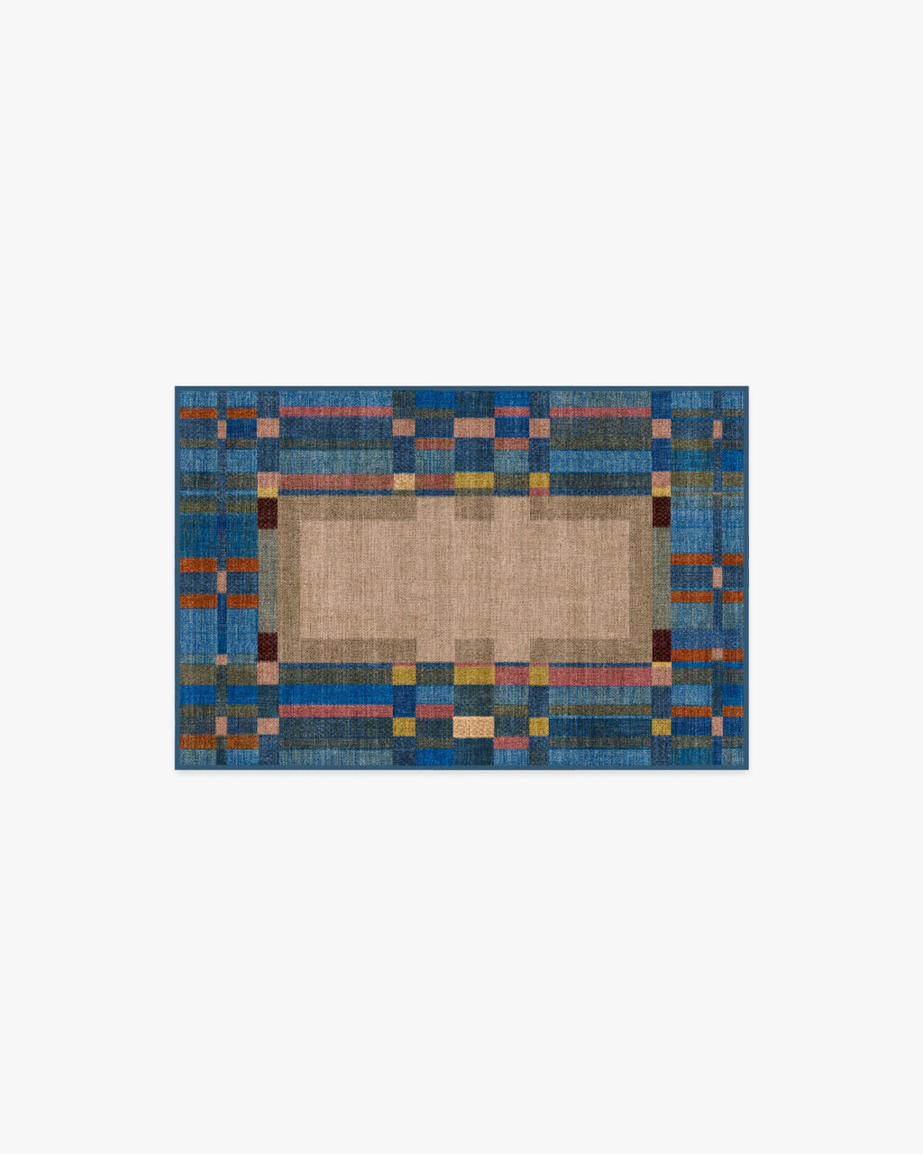 Lad Blue Flatwoven Rug by Jungalow