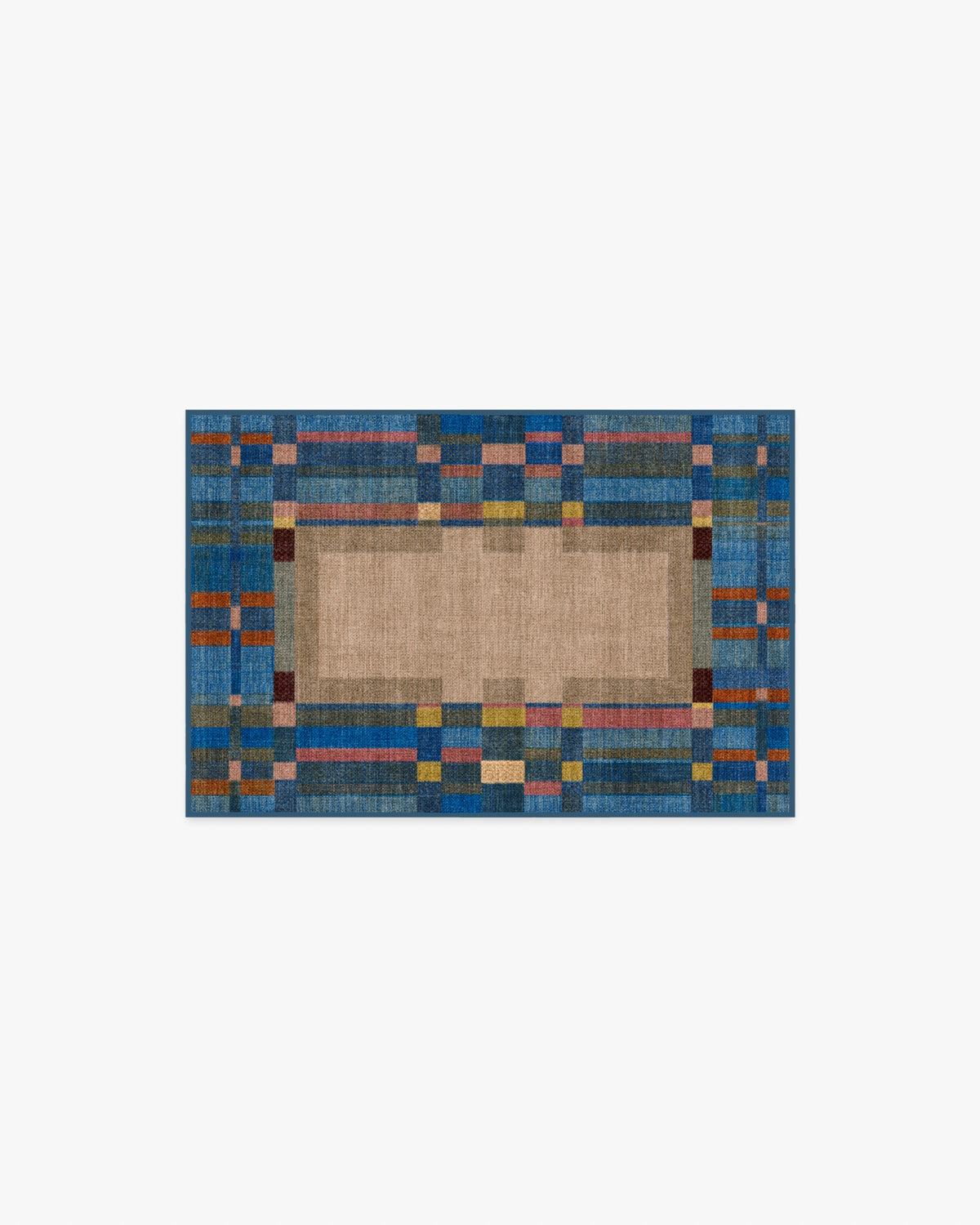 Lad Blue Flatwoven Rug by Jungalow