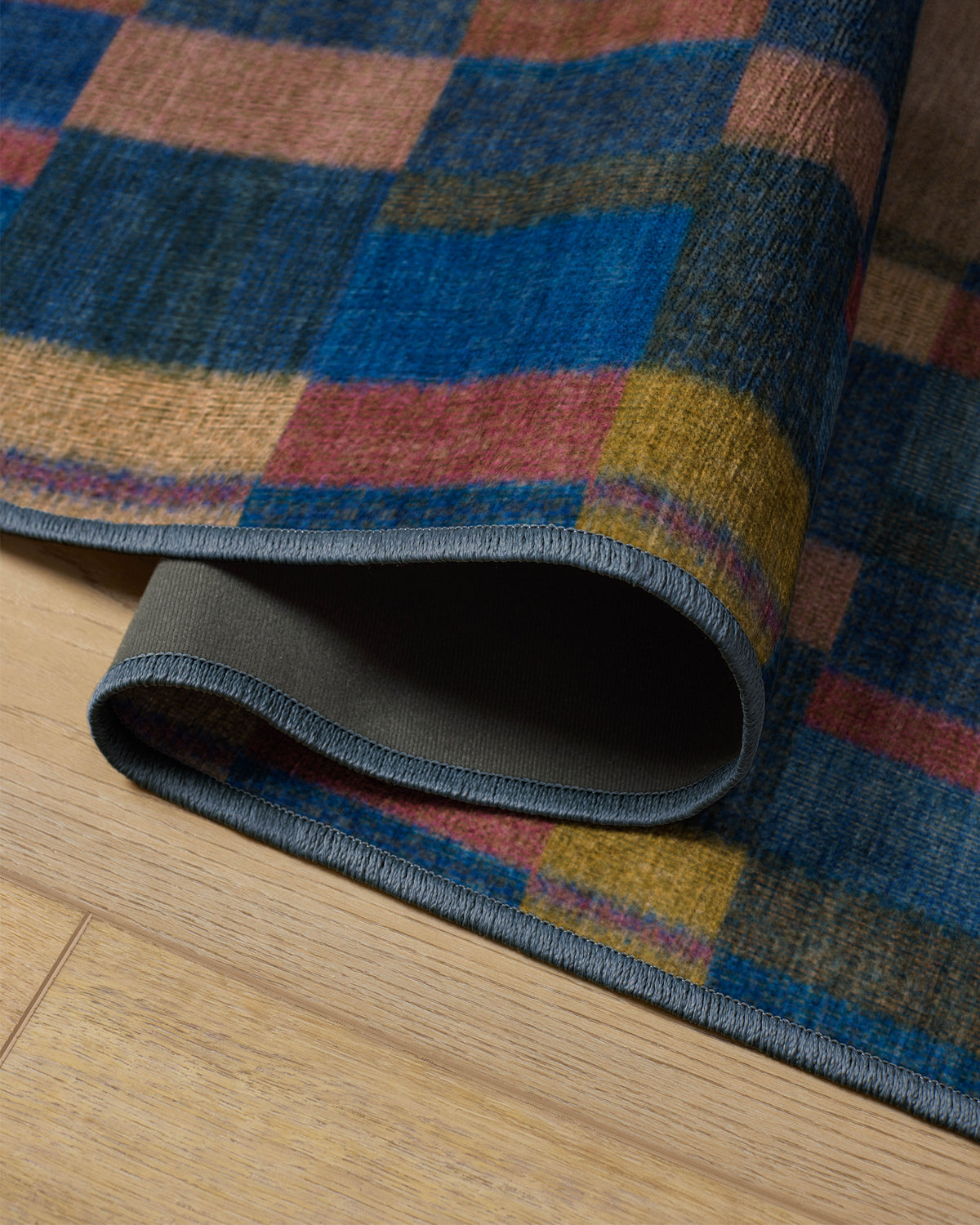 Lad Blue Flatwoven Rug by Jungalow