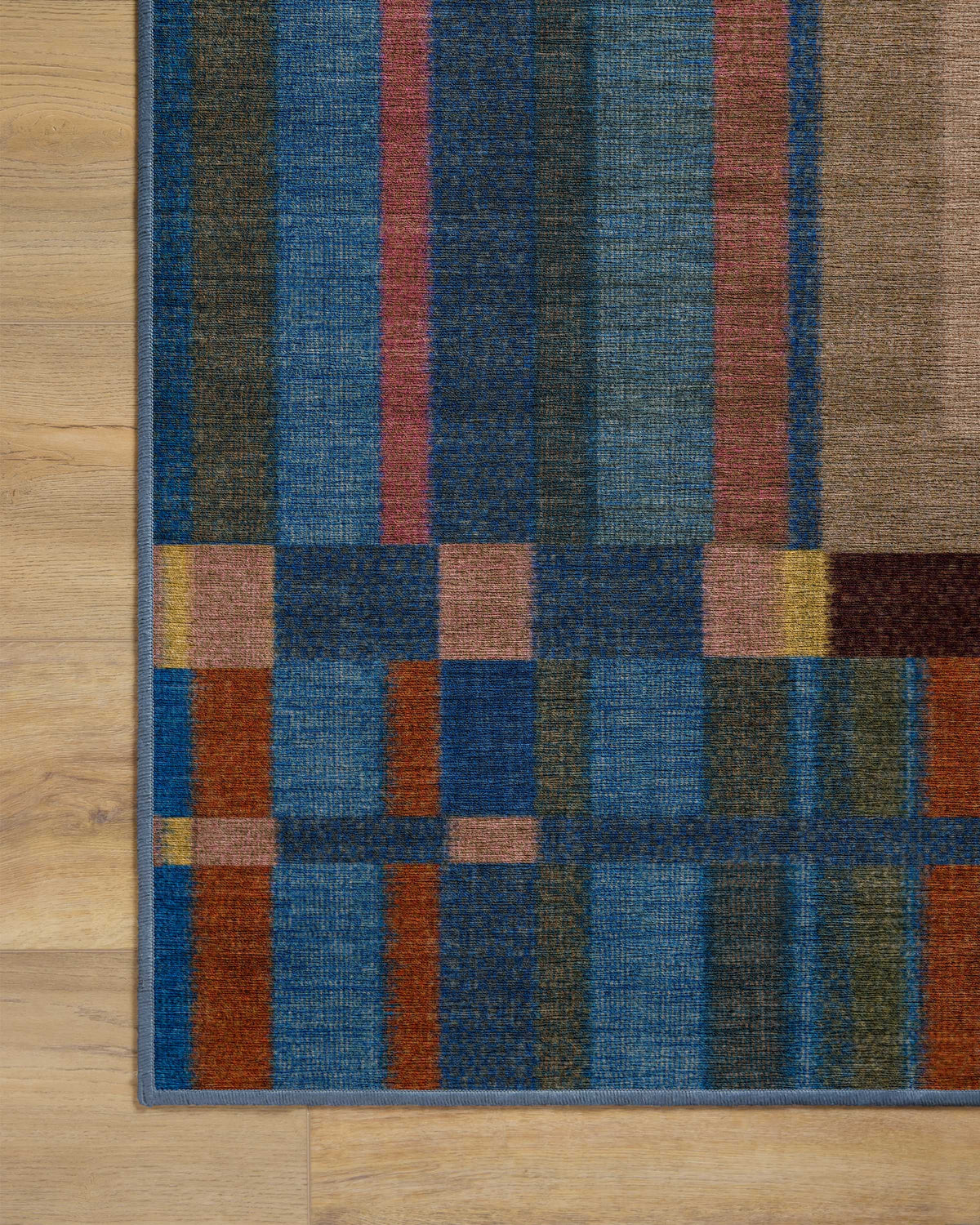 Lad Blue Flatwoven Rug by Jungalow