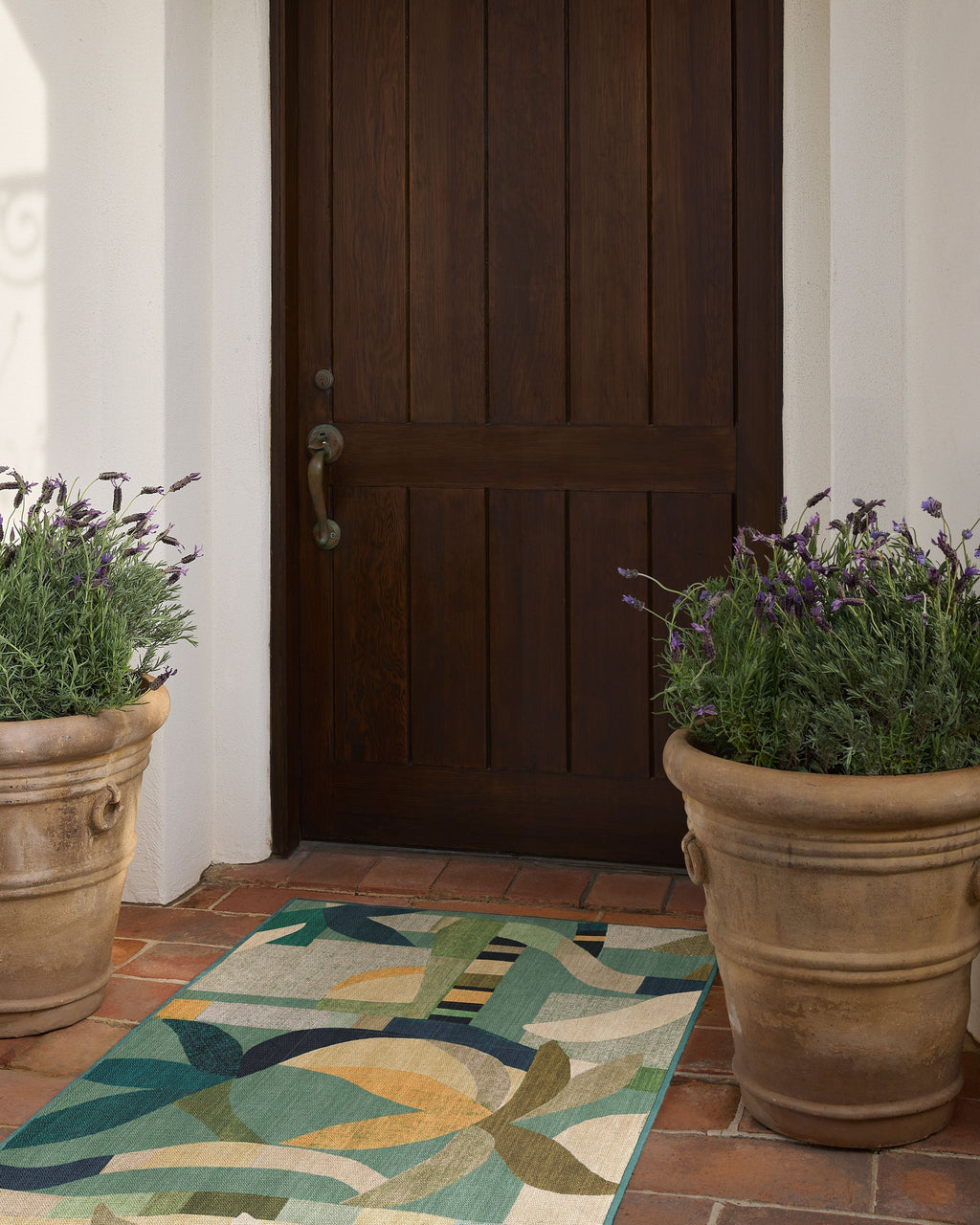 Laguna Teal Multicolor Outdoor Rug