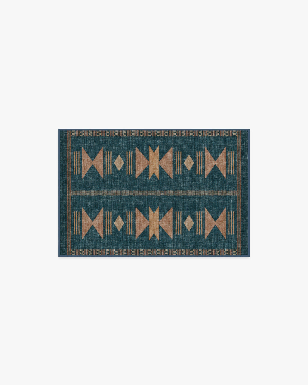Lark Blue & Rose Rug