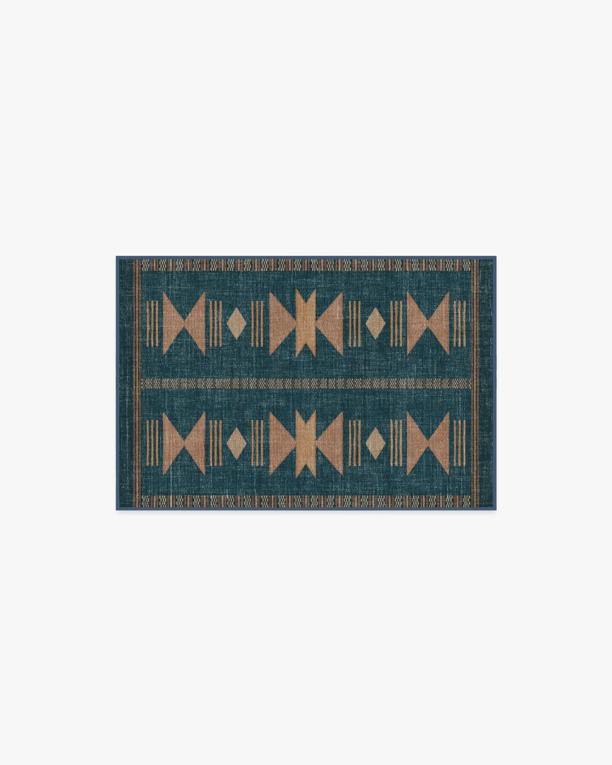 Lark Blue & Rose Rug