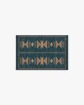 Lark Blue & Rose Flatwoven Rug
