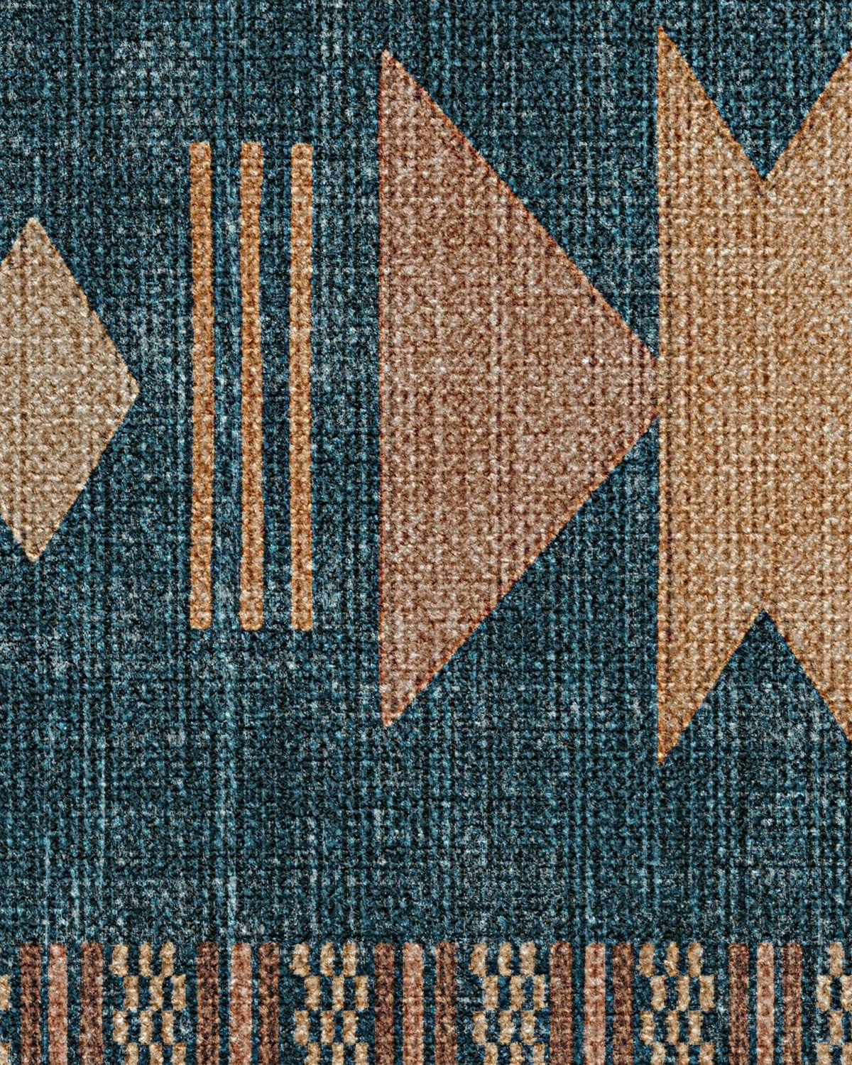 Lark Blue & Rose Rug